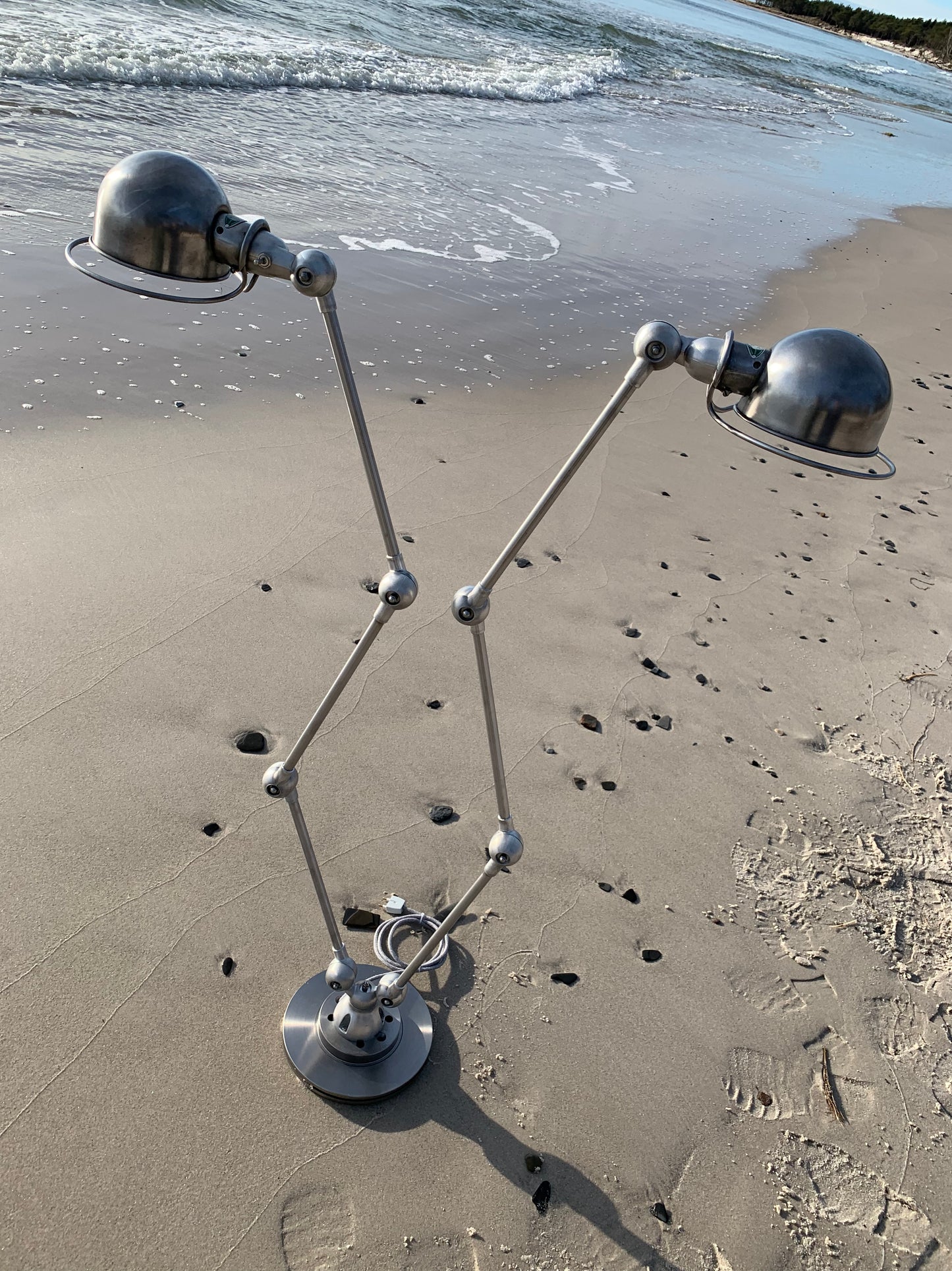 Jieldé Doppel-Steh-/Tischlampe mit 2 x 3 Armen