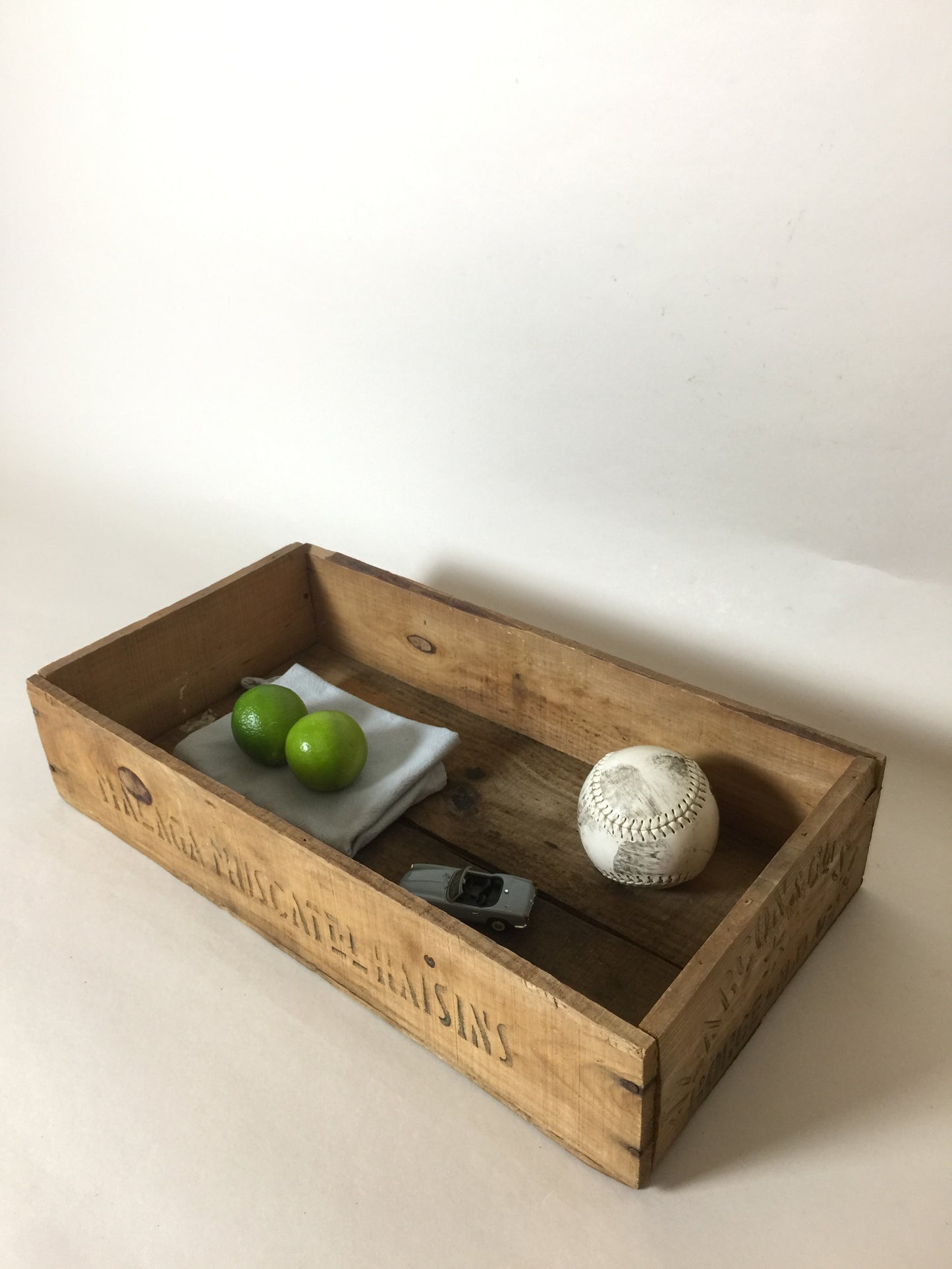 Schöne alte Holzkiste aus Malaga