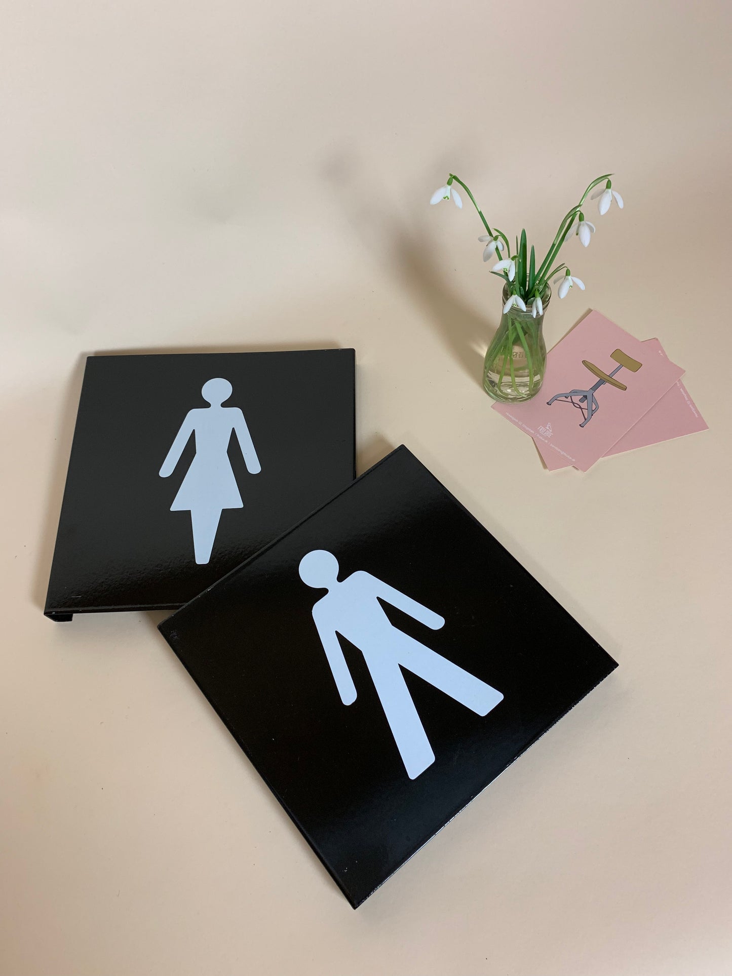 Set mit jeweils separaten Piktogrammen für Damen und Herren