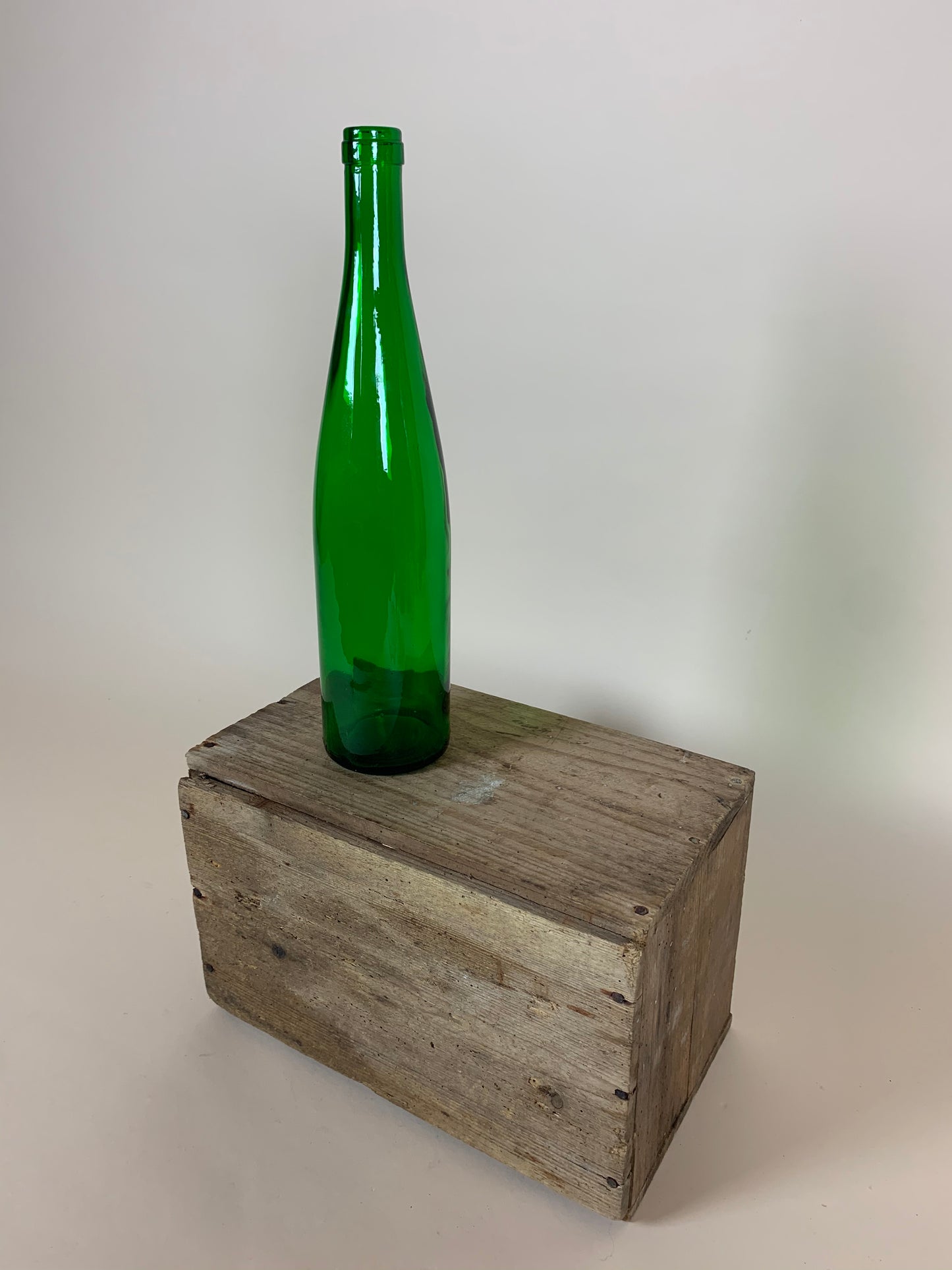 Grüne Glasflasche