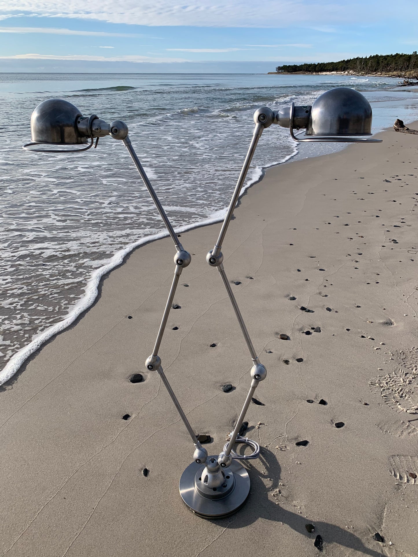 Jieldé Doppel-Steh-/Tischlampe mit 2 x 3 Armen