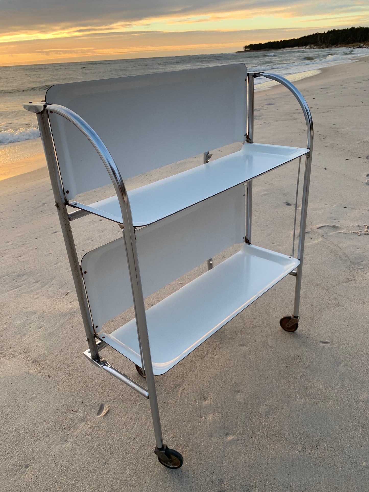 Bartisch oder Barwagen - Weiß