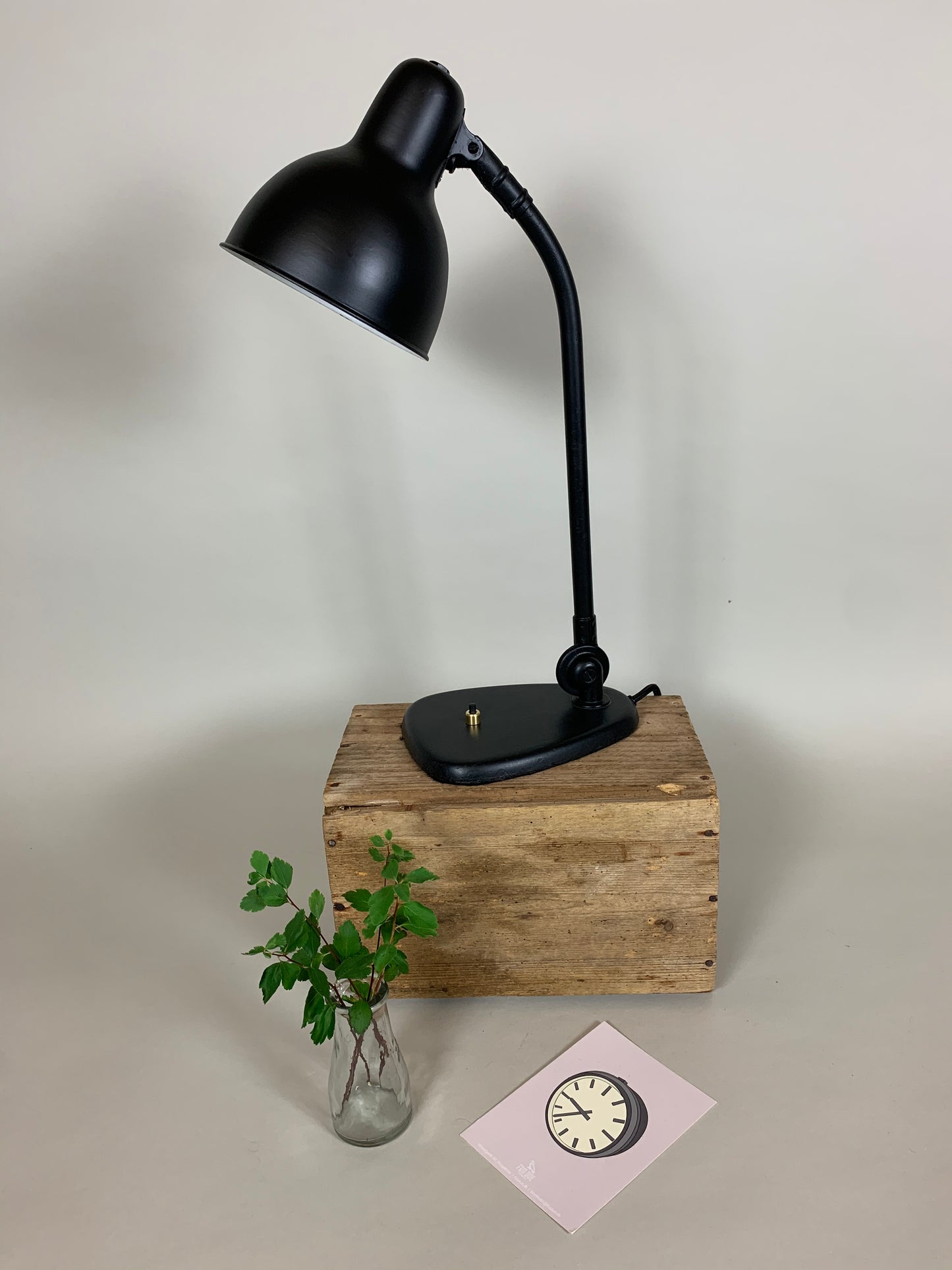 Schöne Vintage Lampe, die Vilhelm Lauritzen zugeschrieben wird