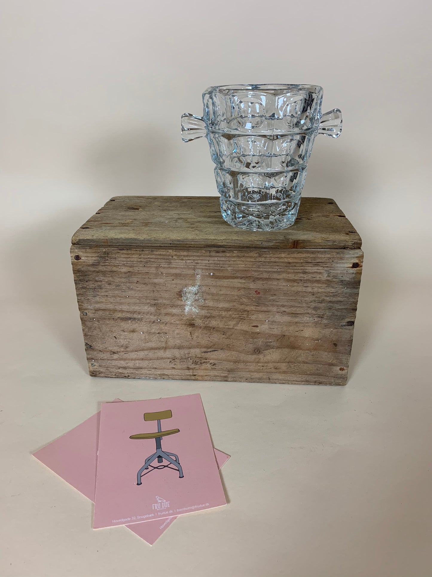 Eiskübel von Holmegaard aus klarem Glas mit Ohren