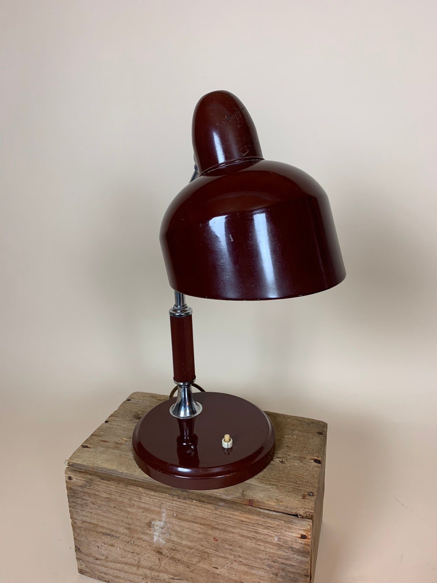 Escolux Tischlampe in Braun