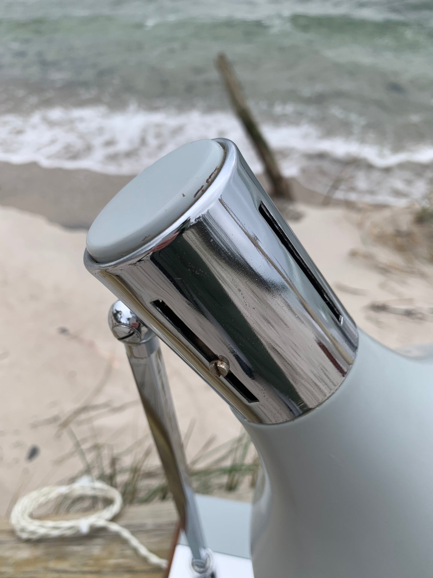Vintage Lampe - Grau