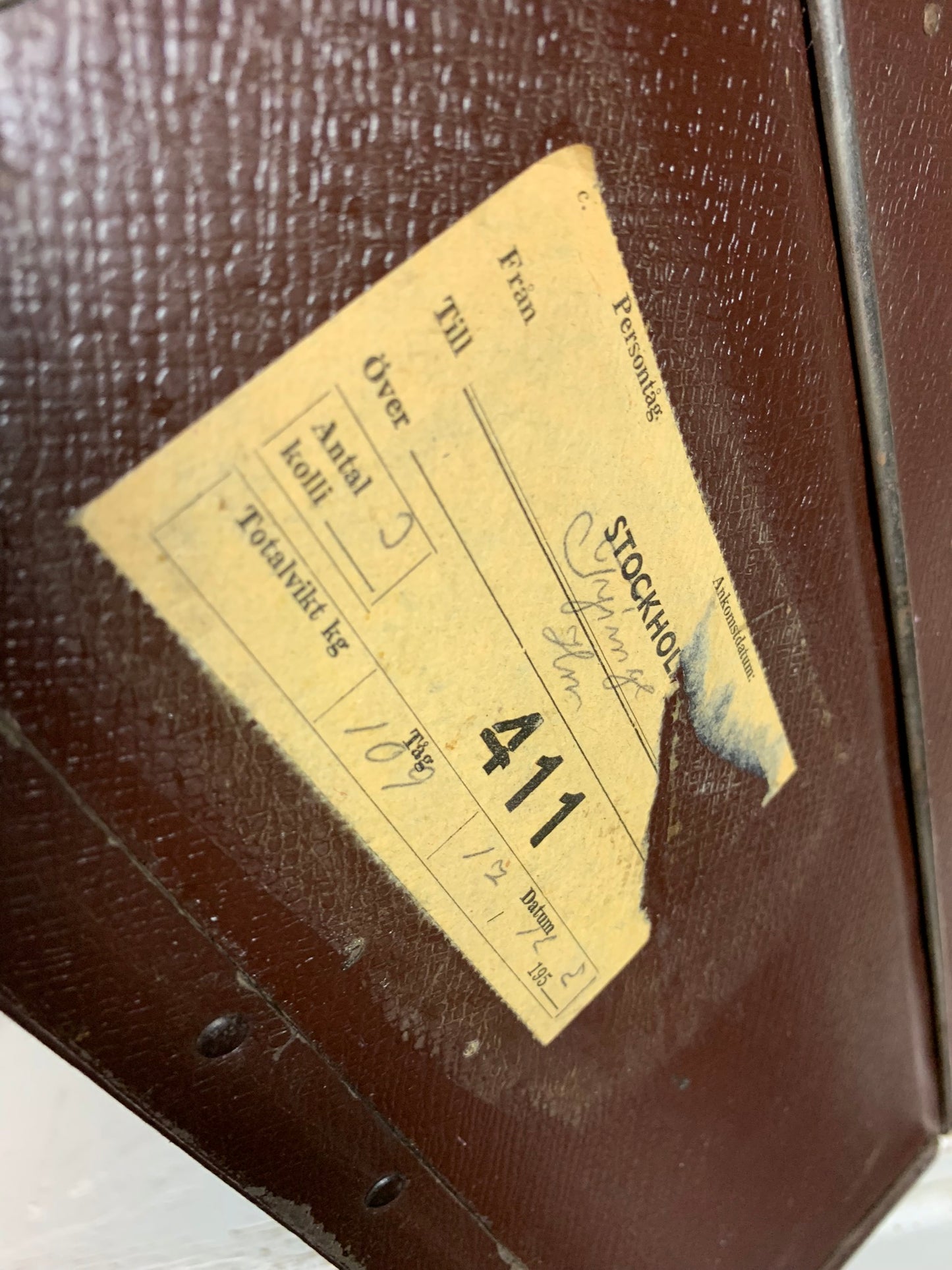 Alter Koffer aus den 1950er Jahren