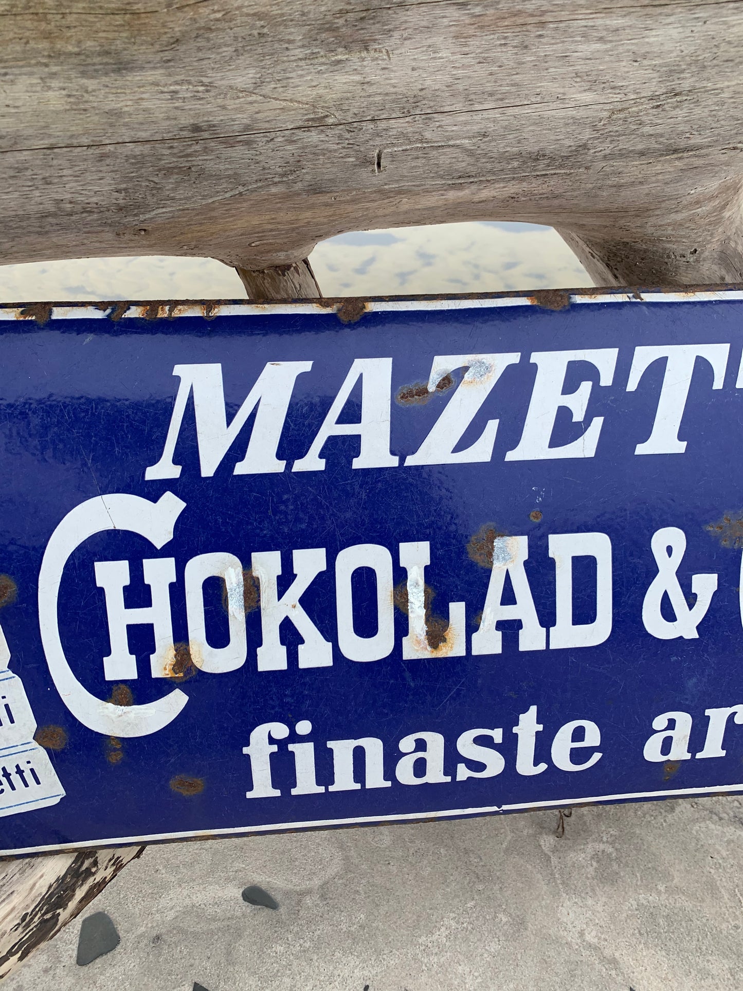 Emailleschild - Mazetti