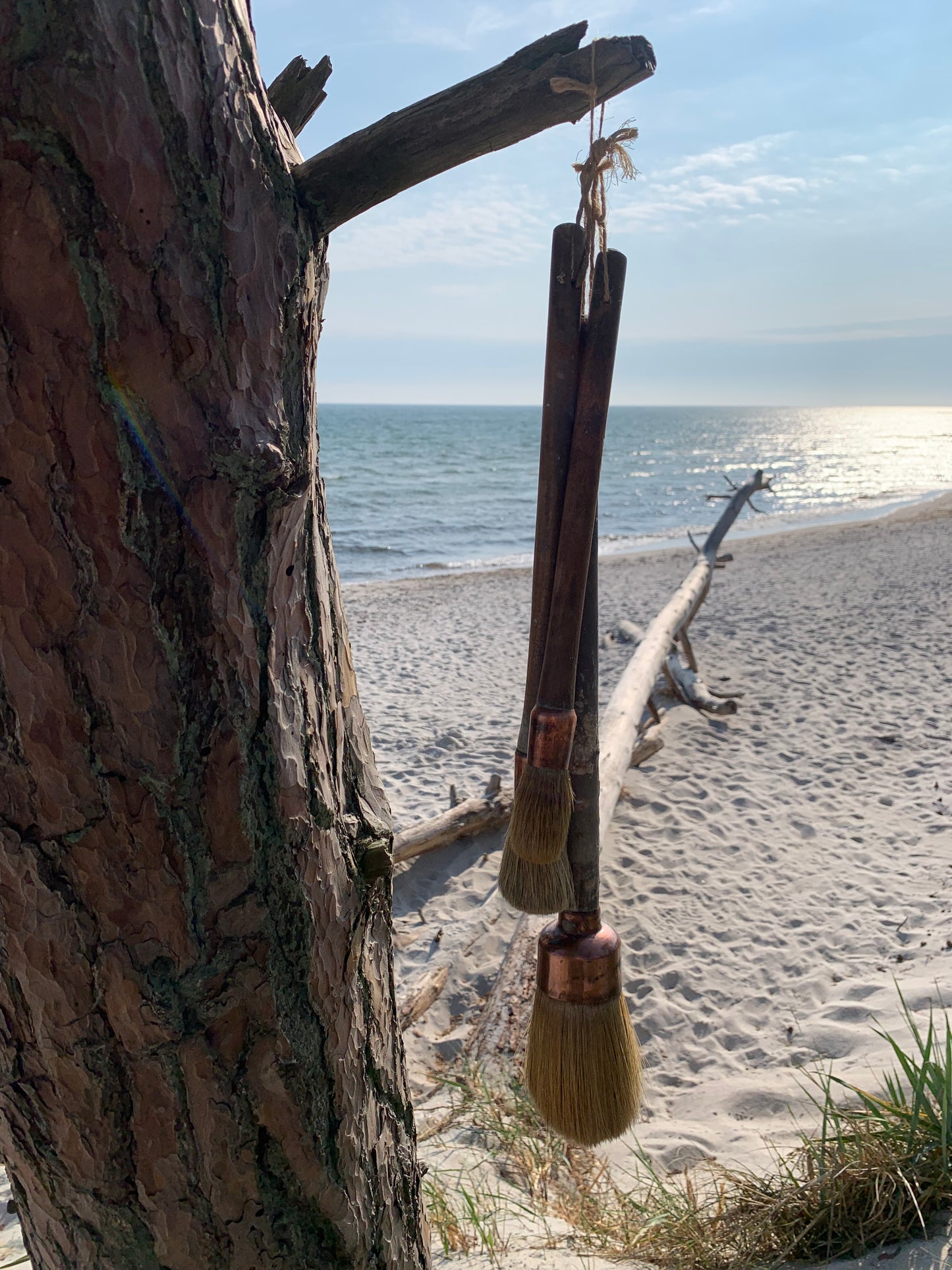 3 französische Bürsten mit Kupfer