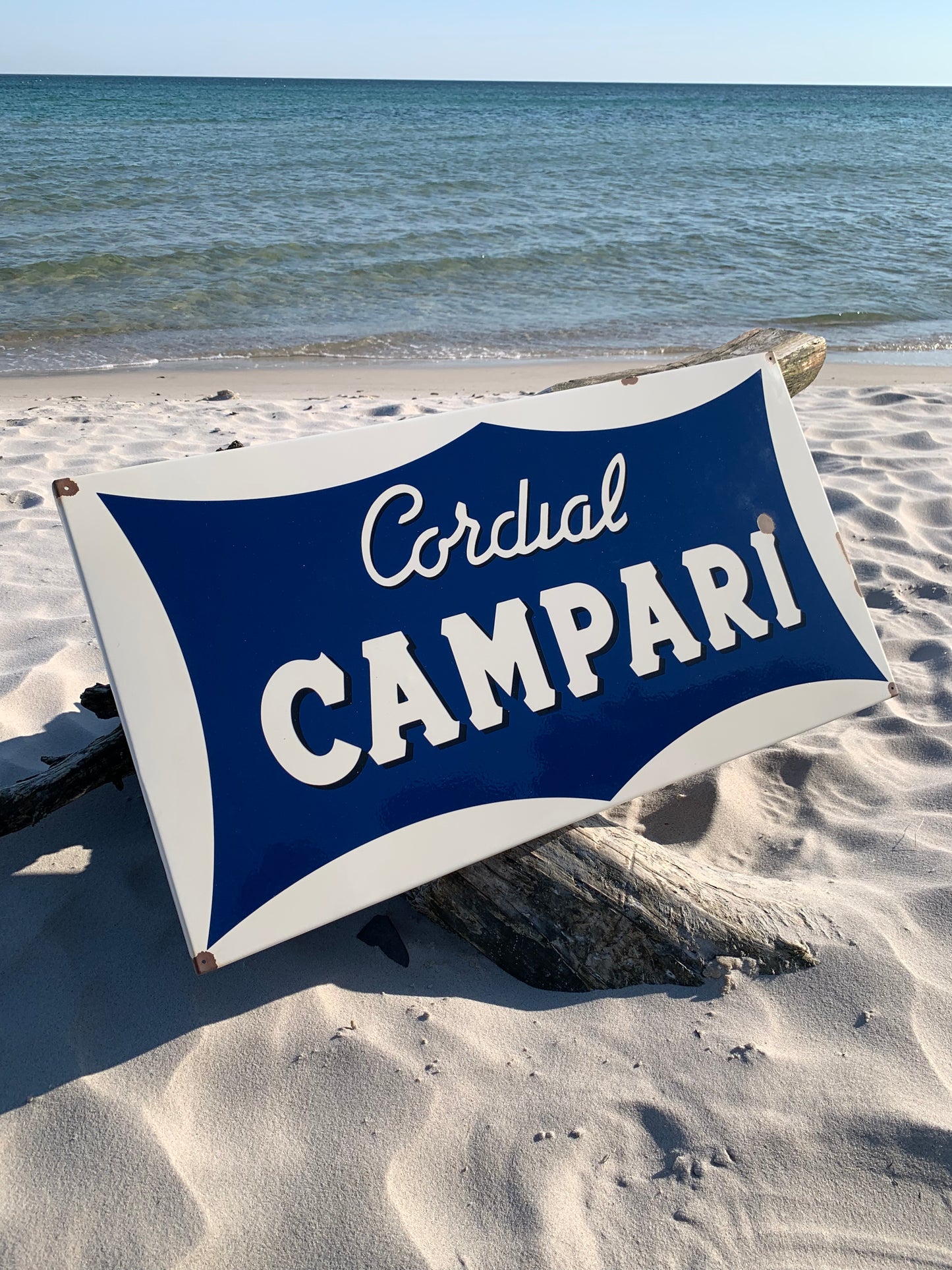 Emailleschild - Campari