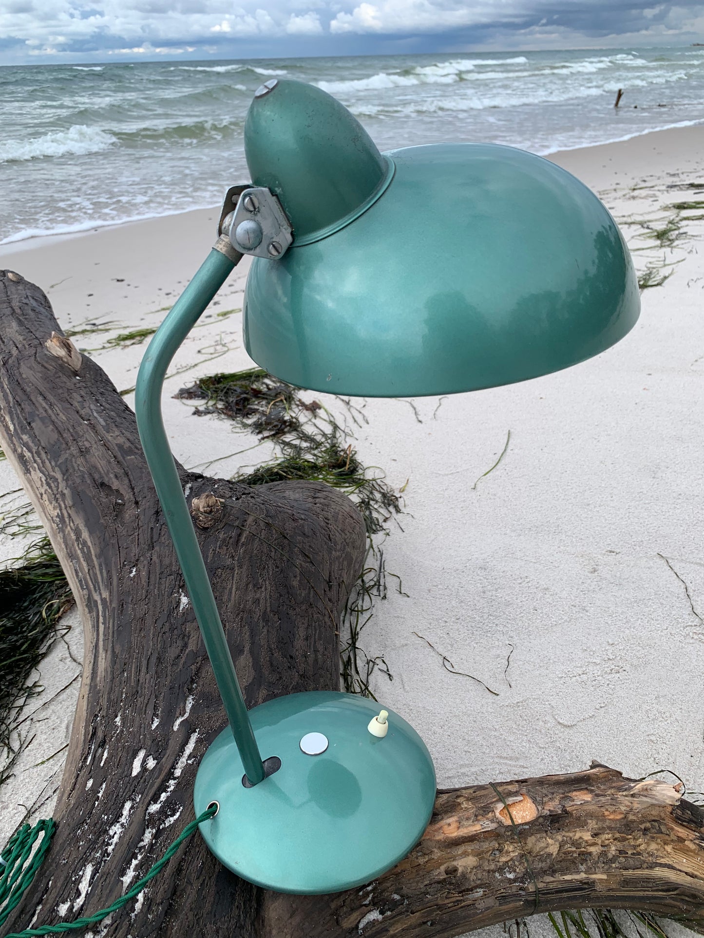 Helo Vintage-Lampe – Grün