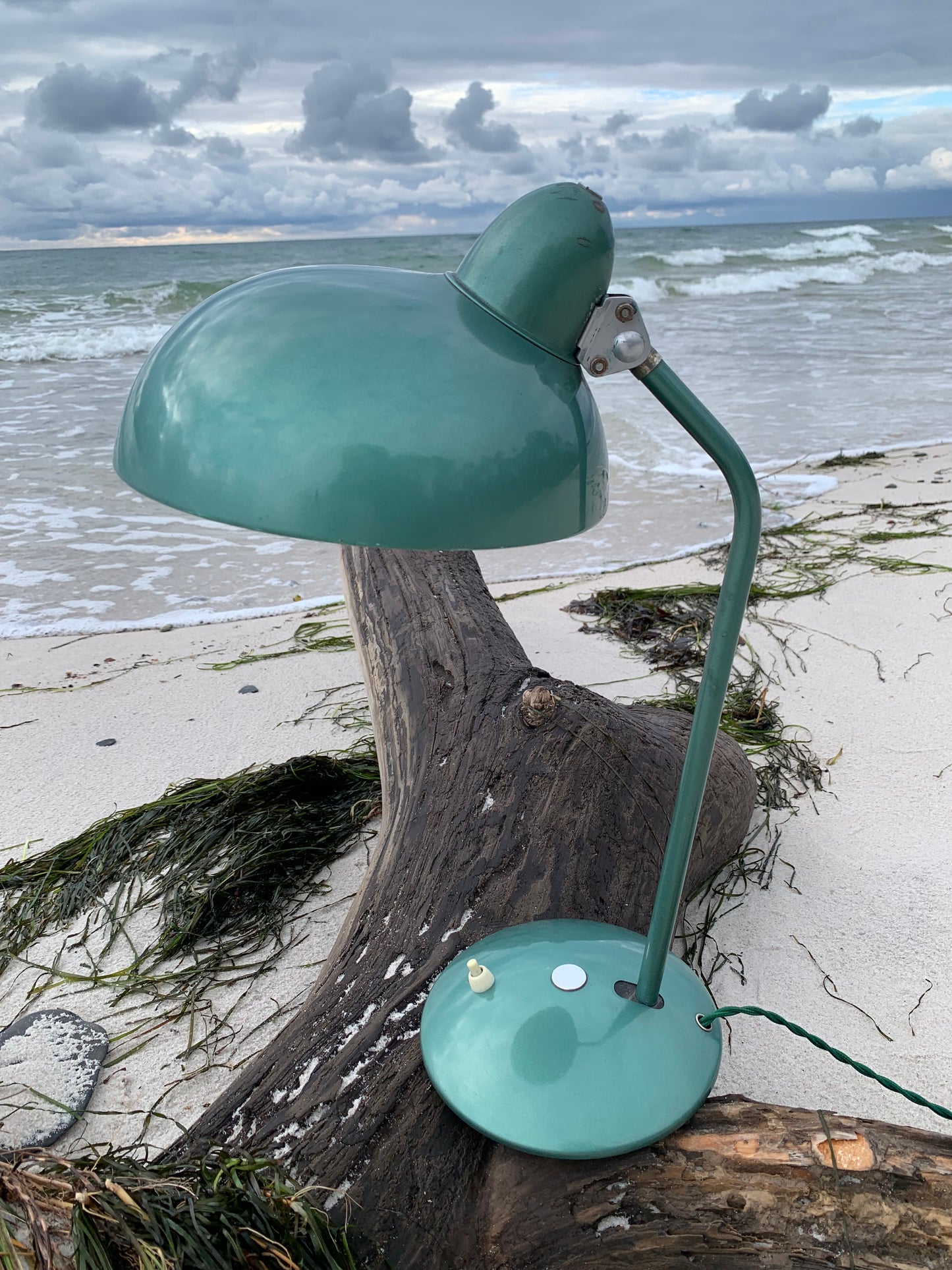 Helo Vintage-Lampe – Grün