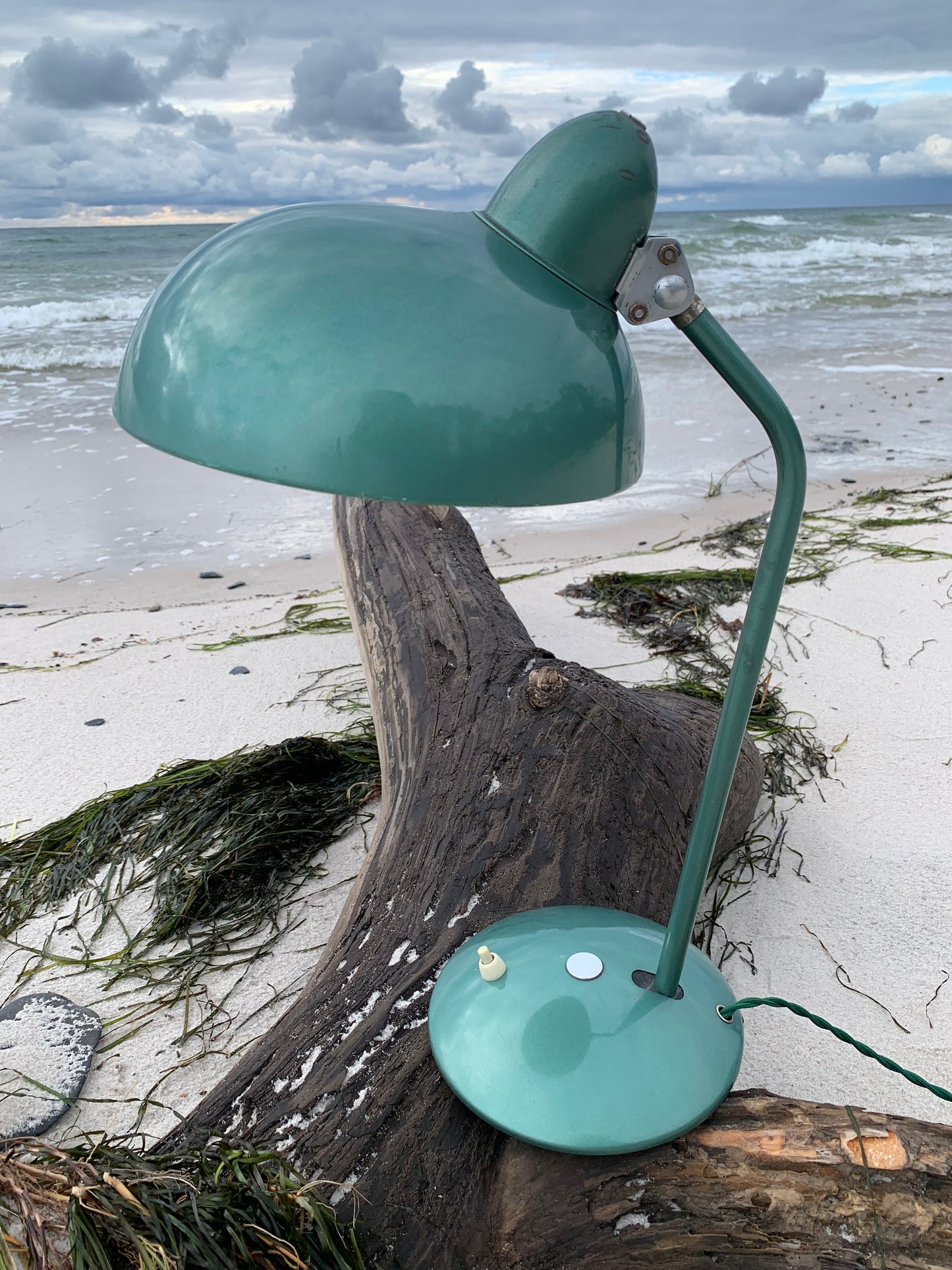 Helo Vintage-Lampe – Grün