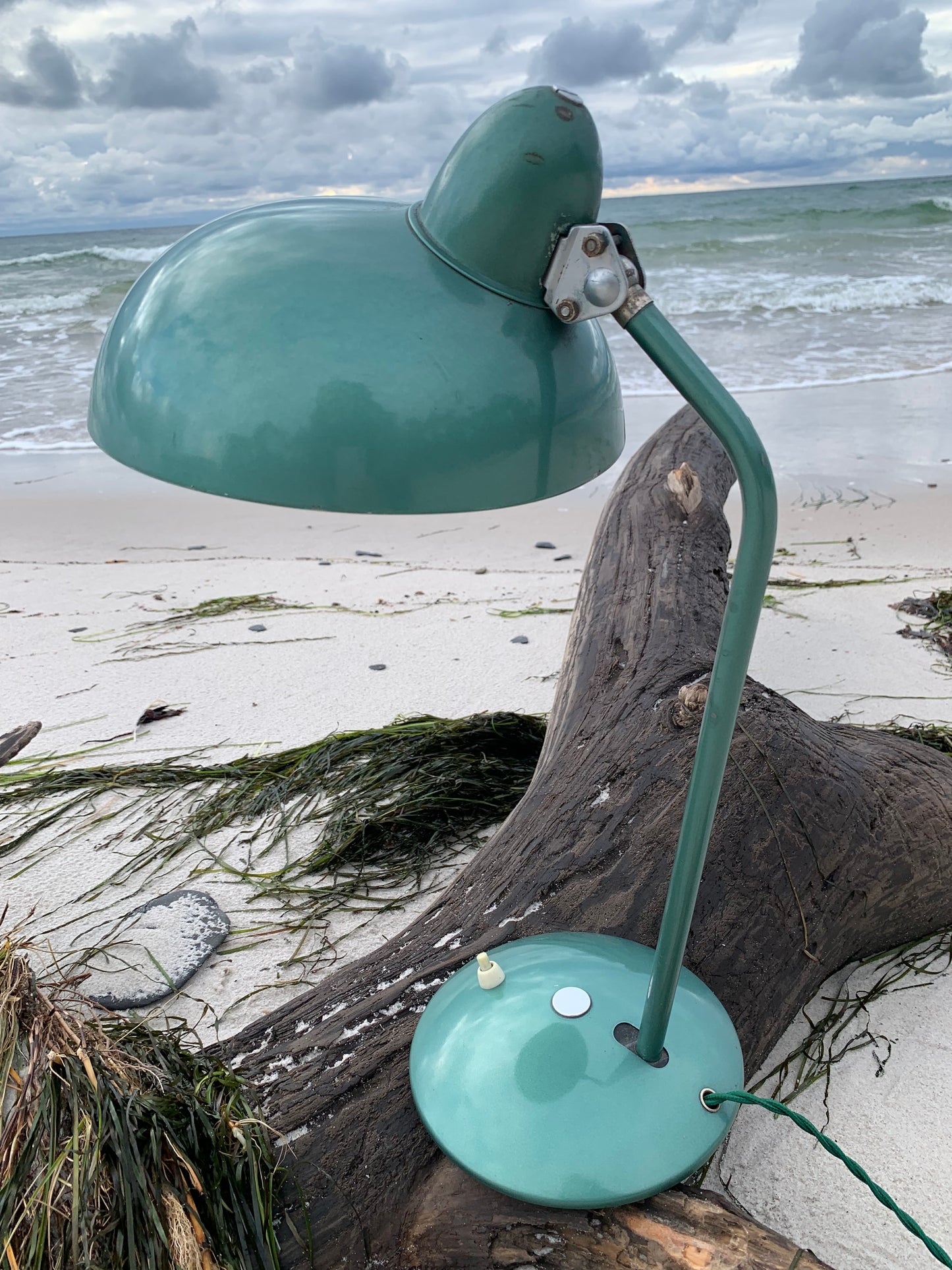 Helo Vintage-Lampe – Grün