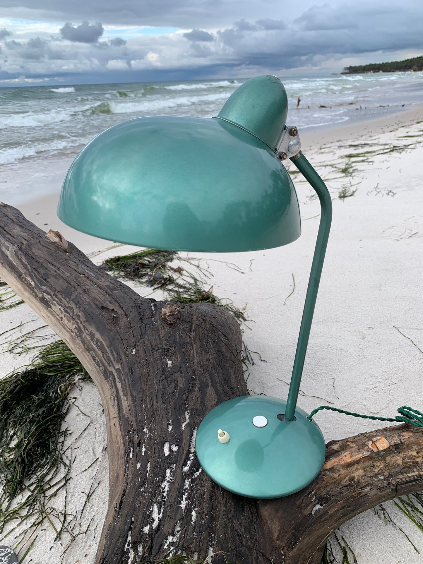 Helo Vintage-Lampe – Grün