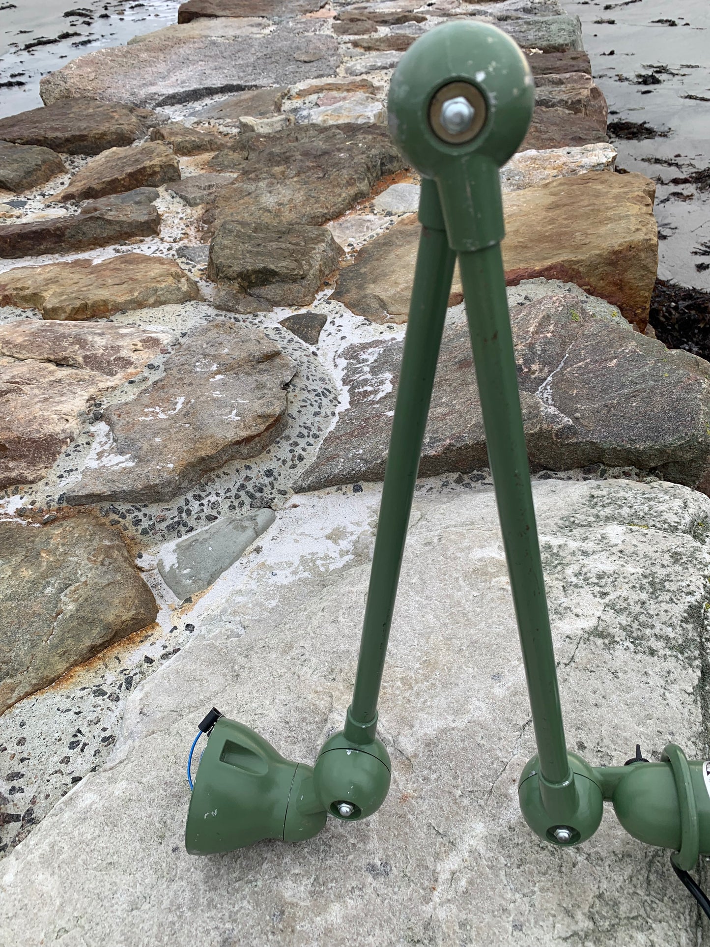 Jieldé Wand-/Deckenleuchte mit zwei Armen - Grün