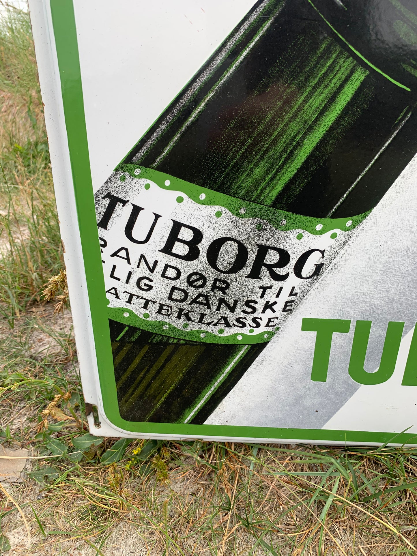 Emailleschild - Grüner Tuborg