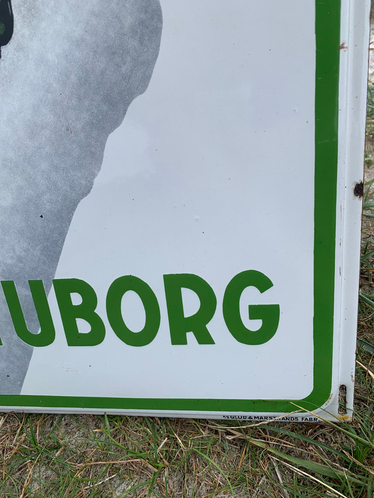 Emailleschild - Grüner Tuborg