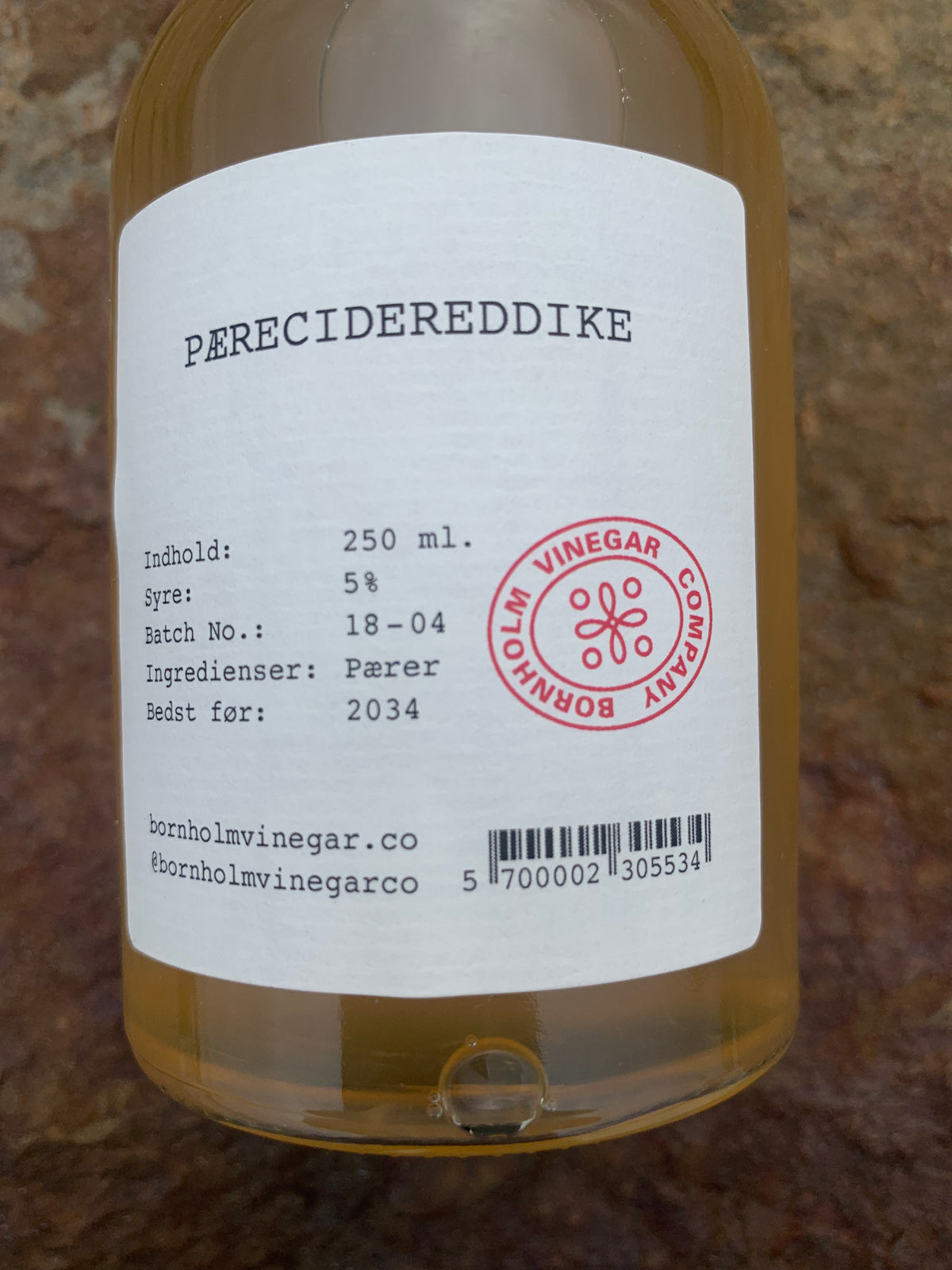 BORNHOLM VINEGAR COMPANY - BIRNENMOSTESSIG 250 ml.