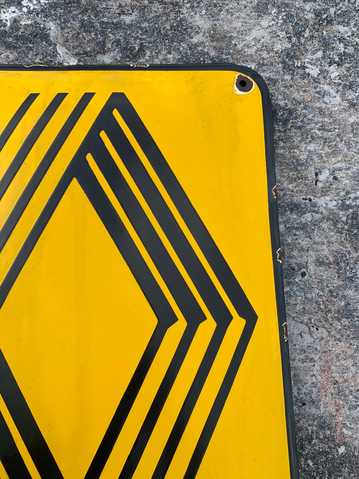 Emailleschild mit lustiger Geschichte