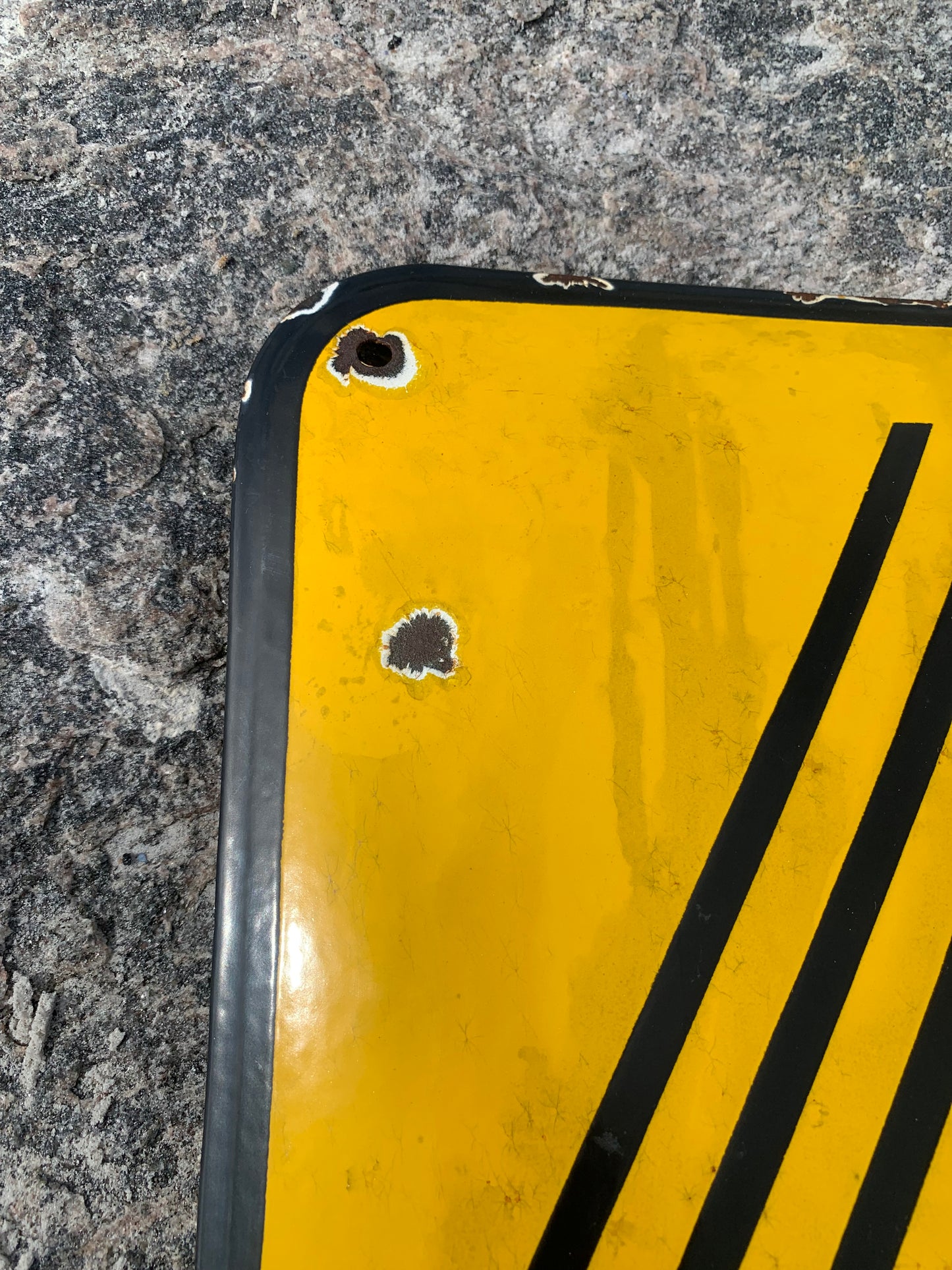 Emailleschild mit lustiger Geschichte