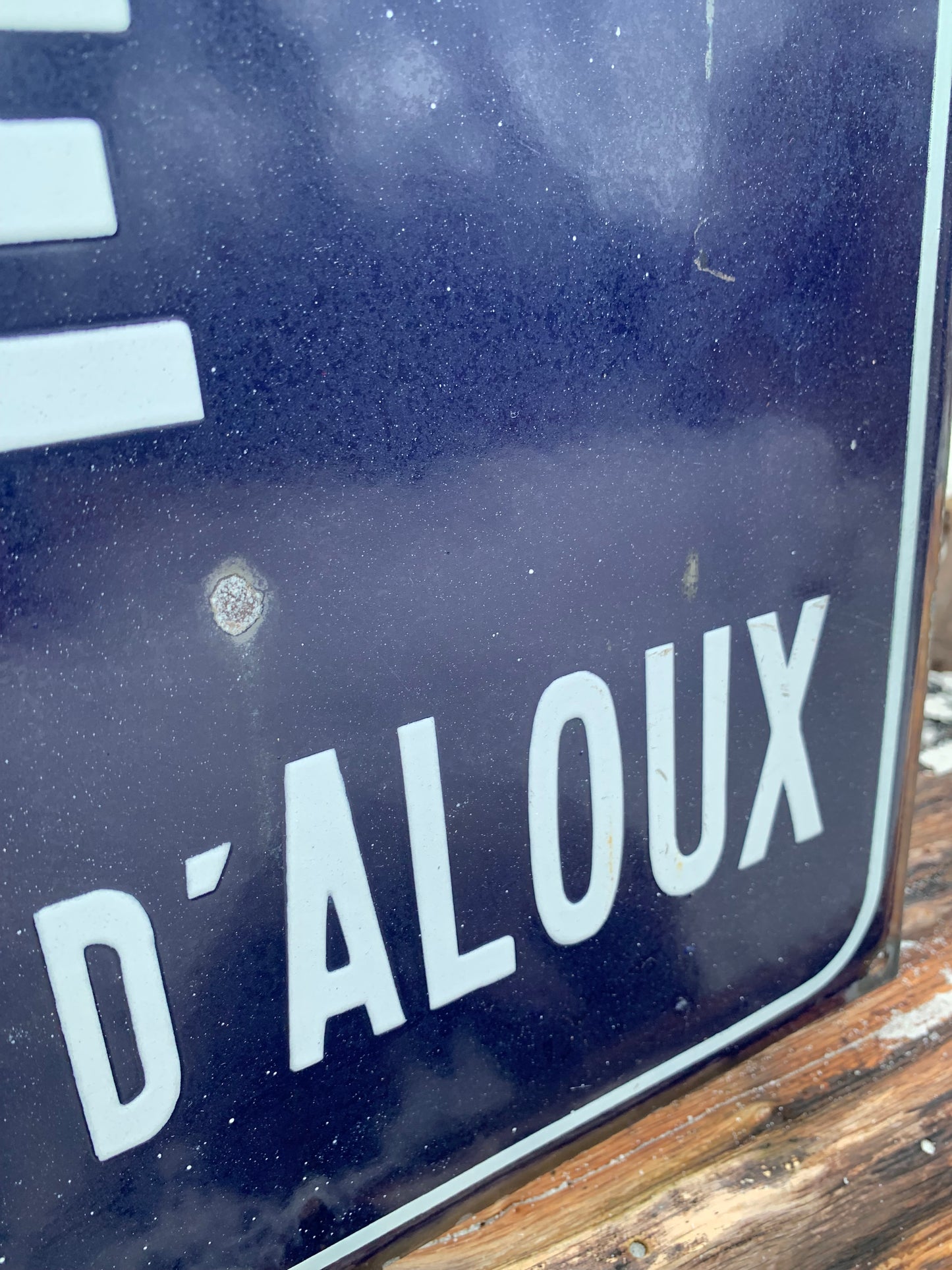 Französisches Straßenschild