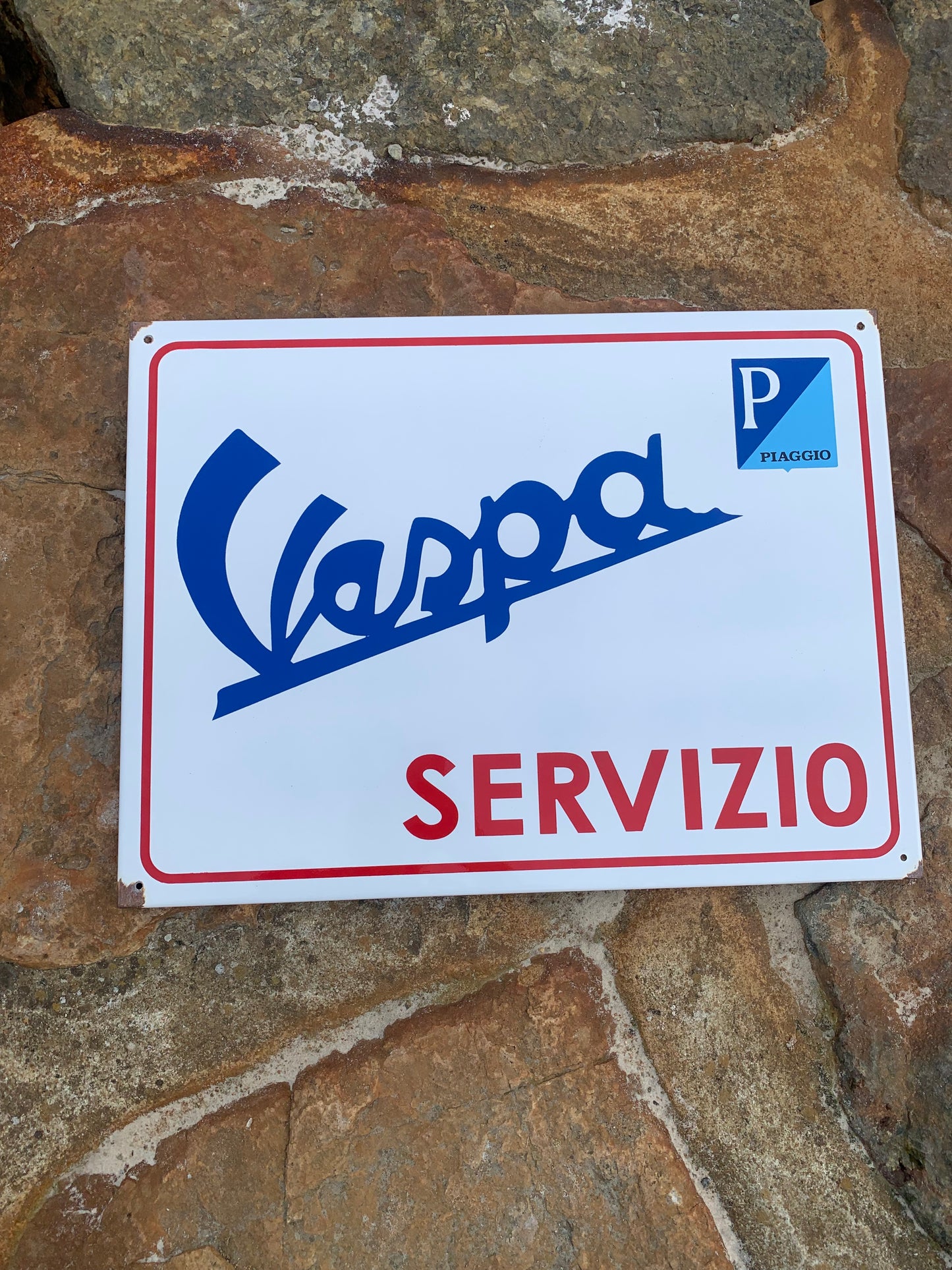 Vespa-Emailschild