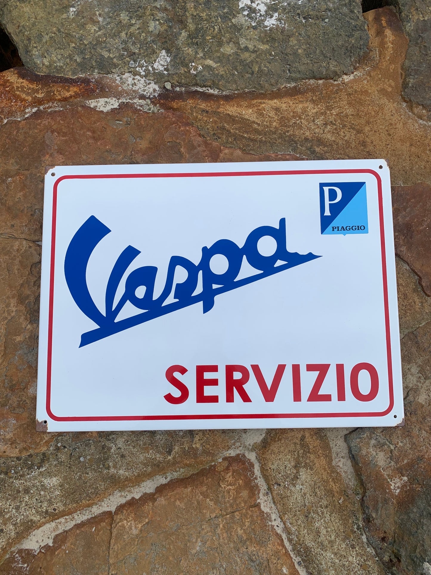 Vespa-Emailschild