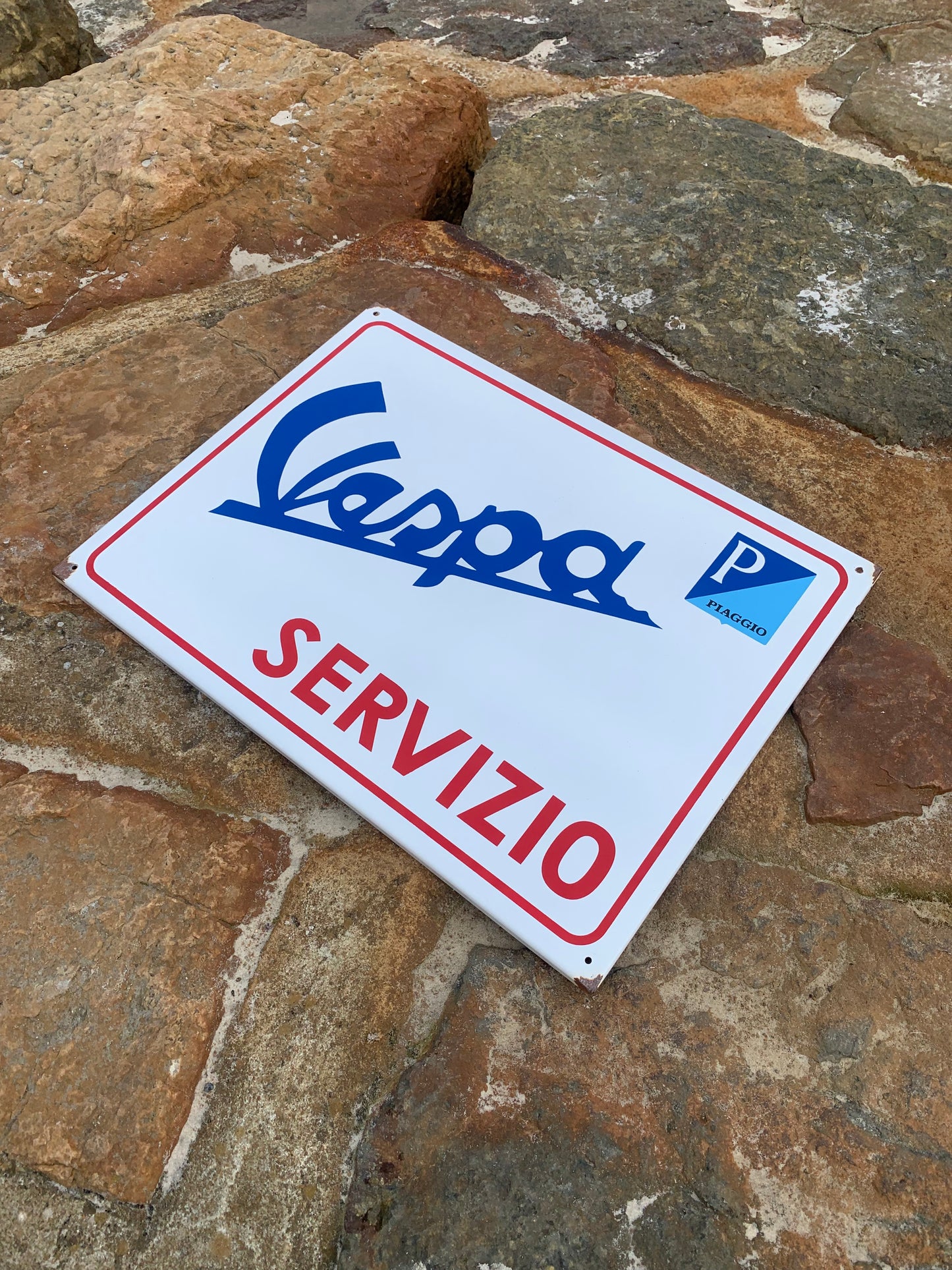 Vespa-Emailschild