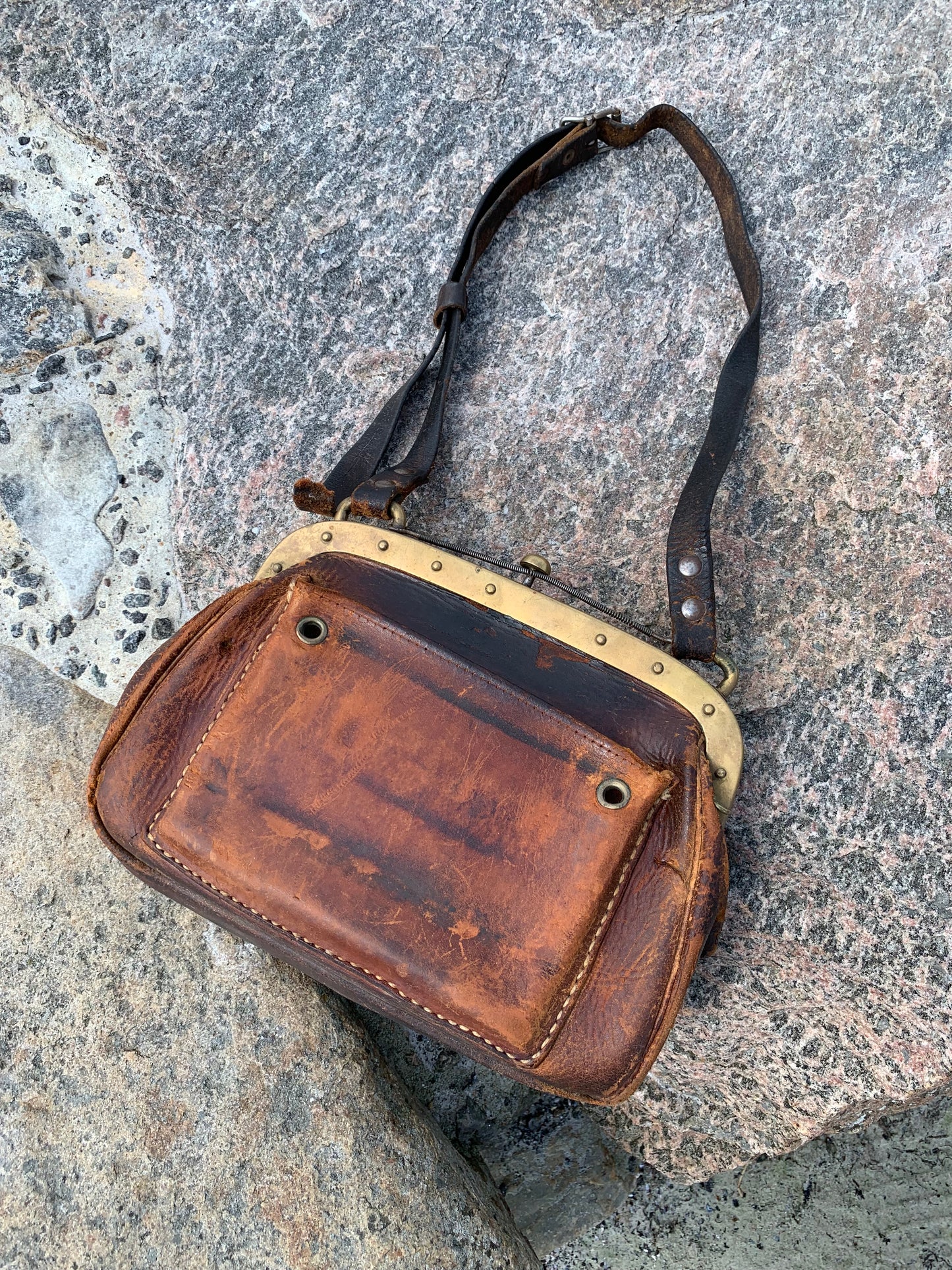 Schaffnertasche mit diversem Zubehör