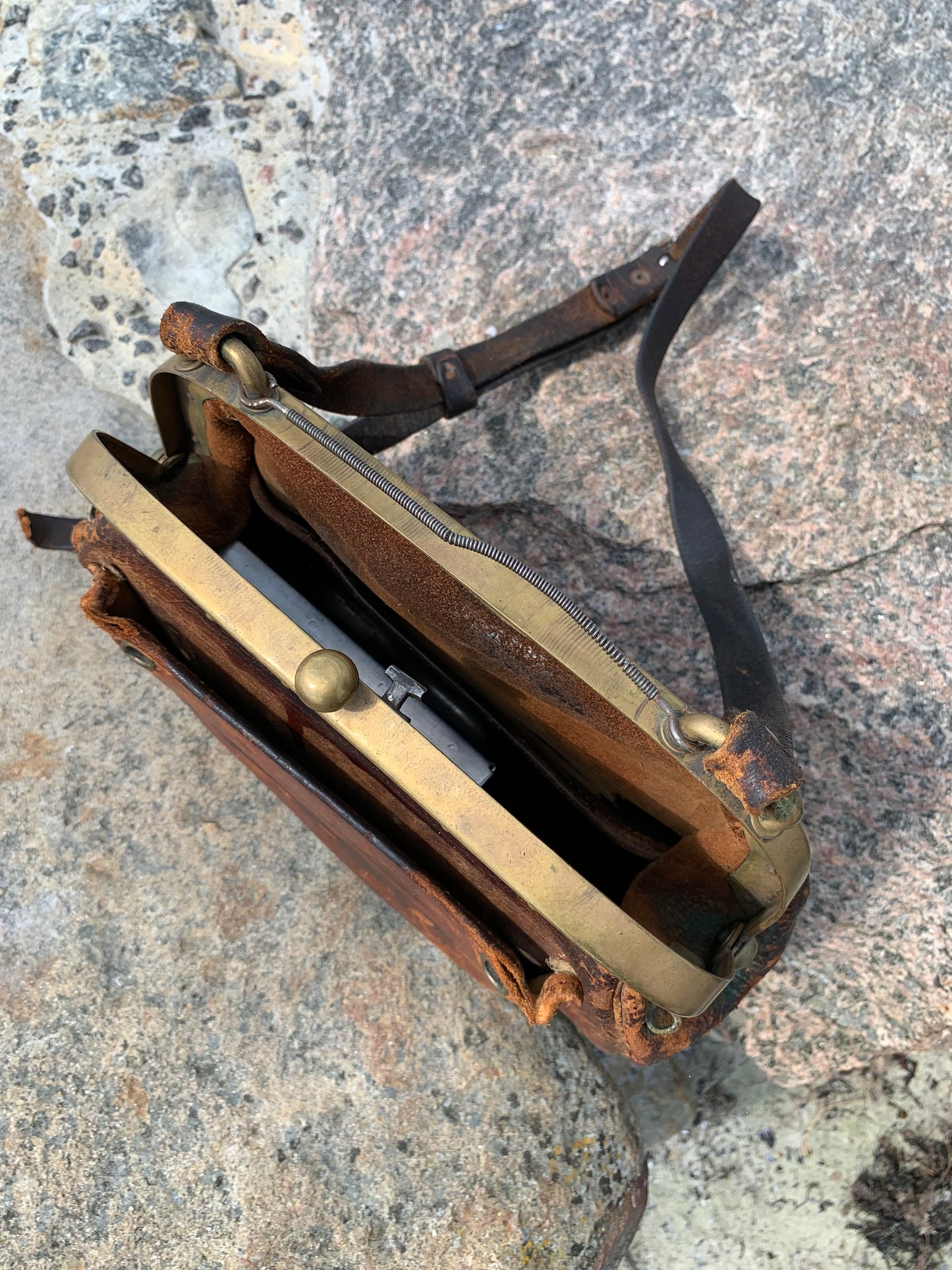 Schaffnertasche mit diversem Zubehör