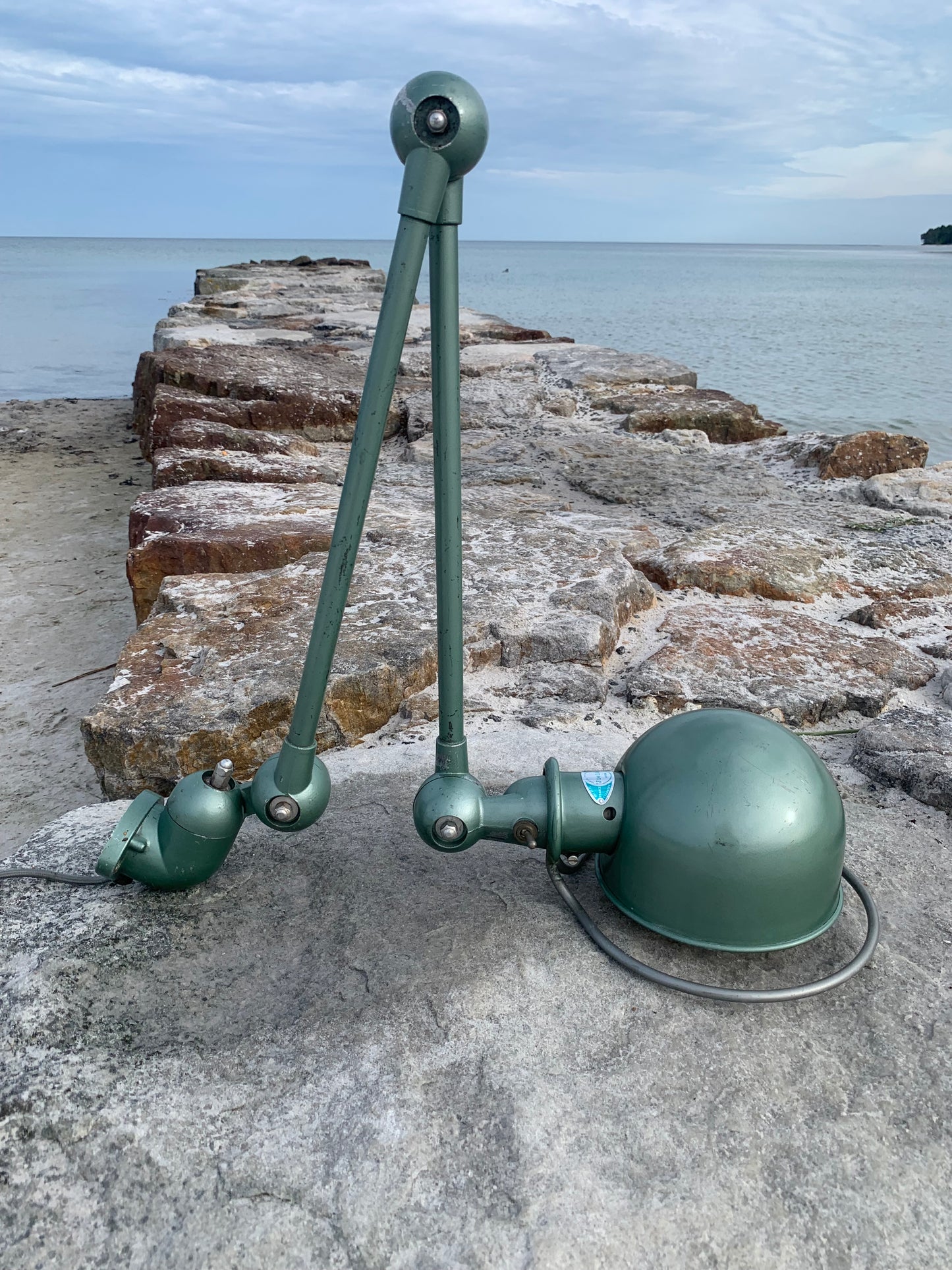 Jieldé Wand-/Deckenlampe mit zwei Armen - Grün
