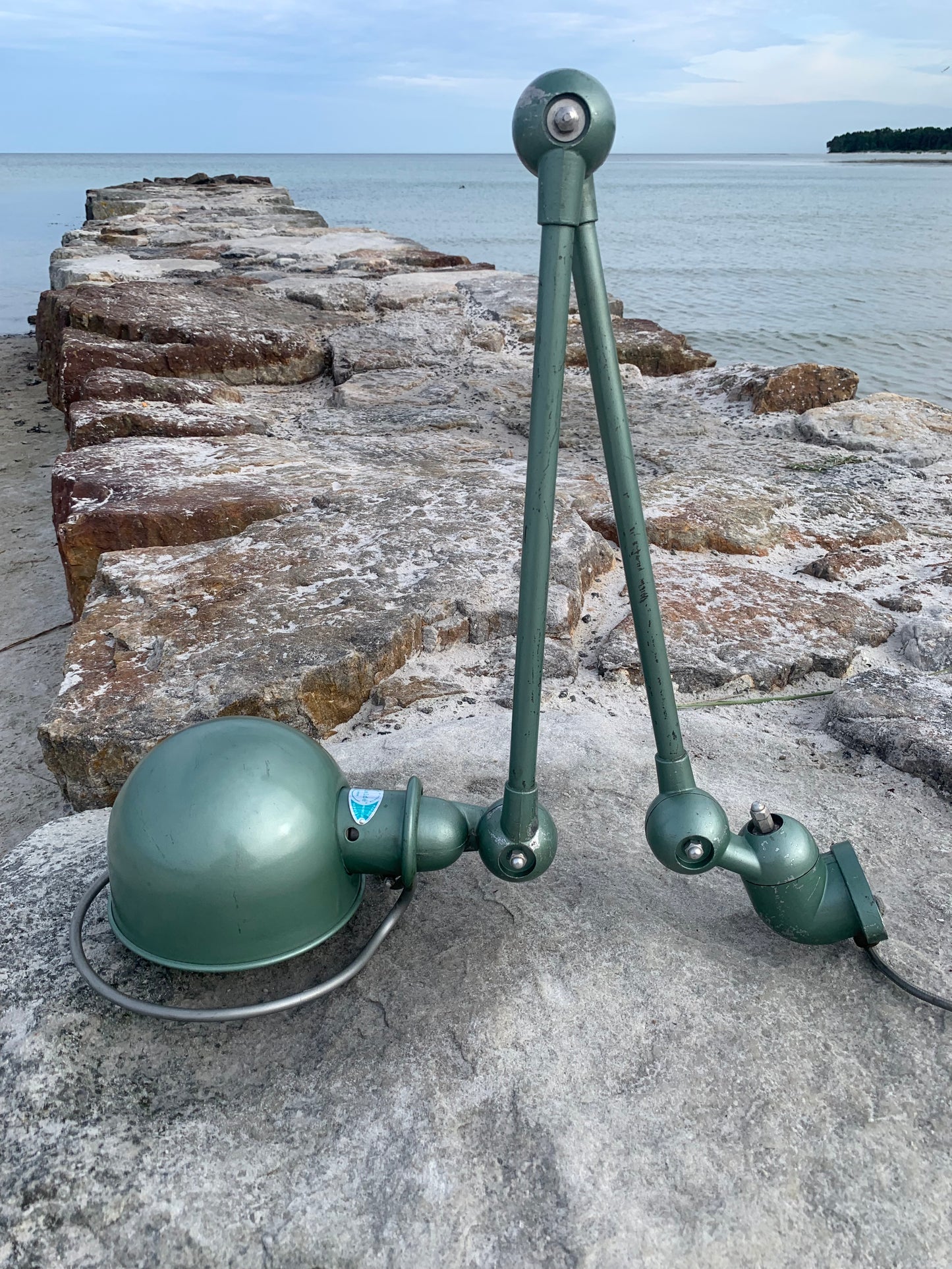 Jieldé Wand-/Deckenlampe mit zwei Armen - Grün