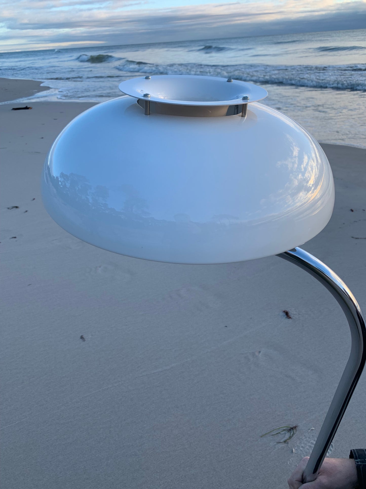 Lampe von einer Bank in Schweden