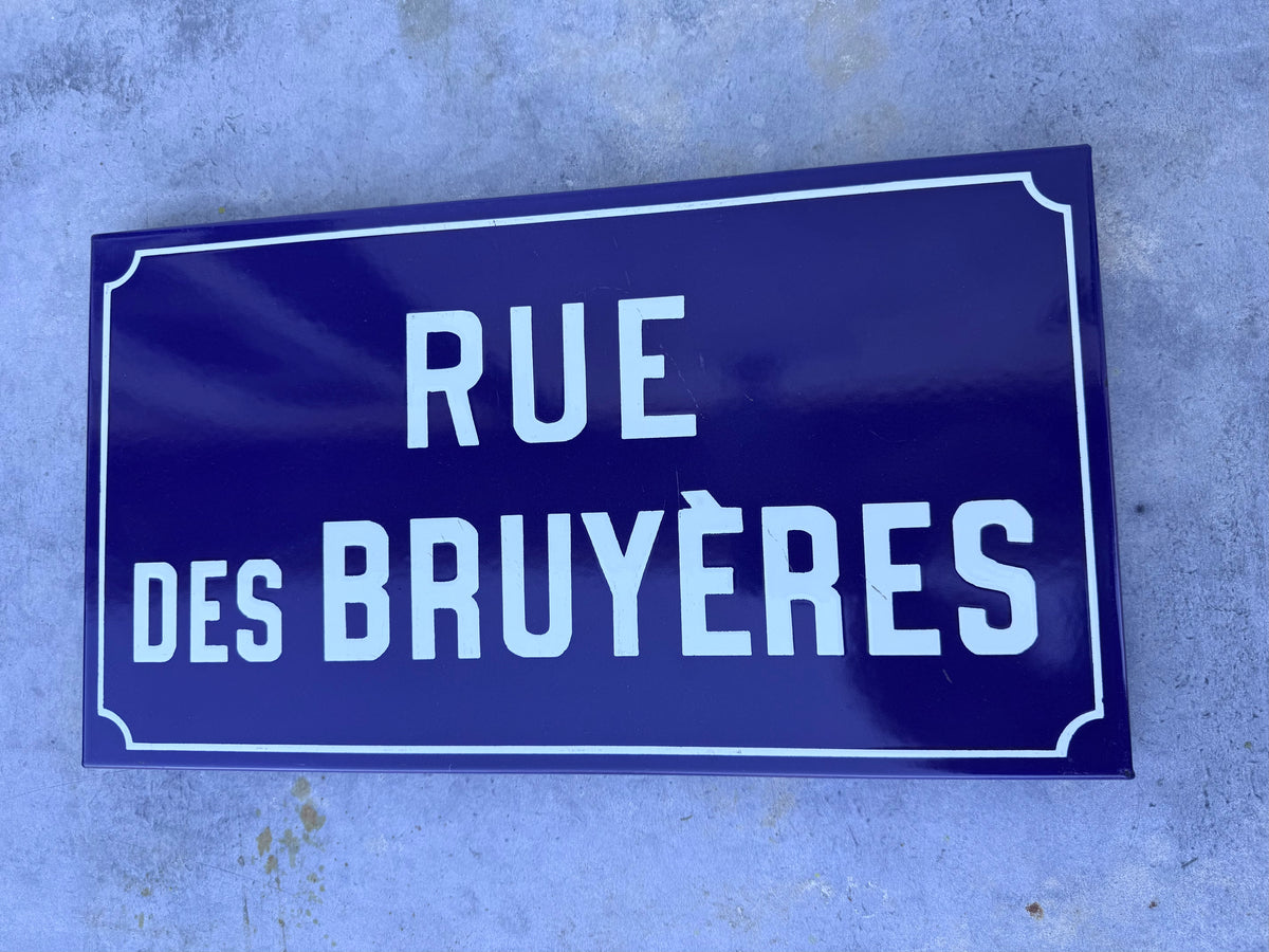 Französisches Emailleschild