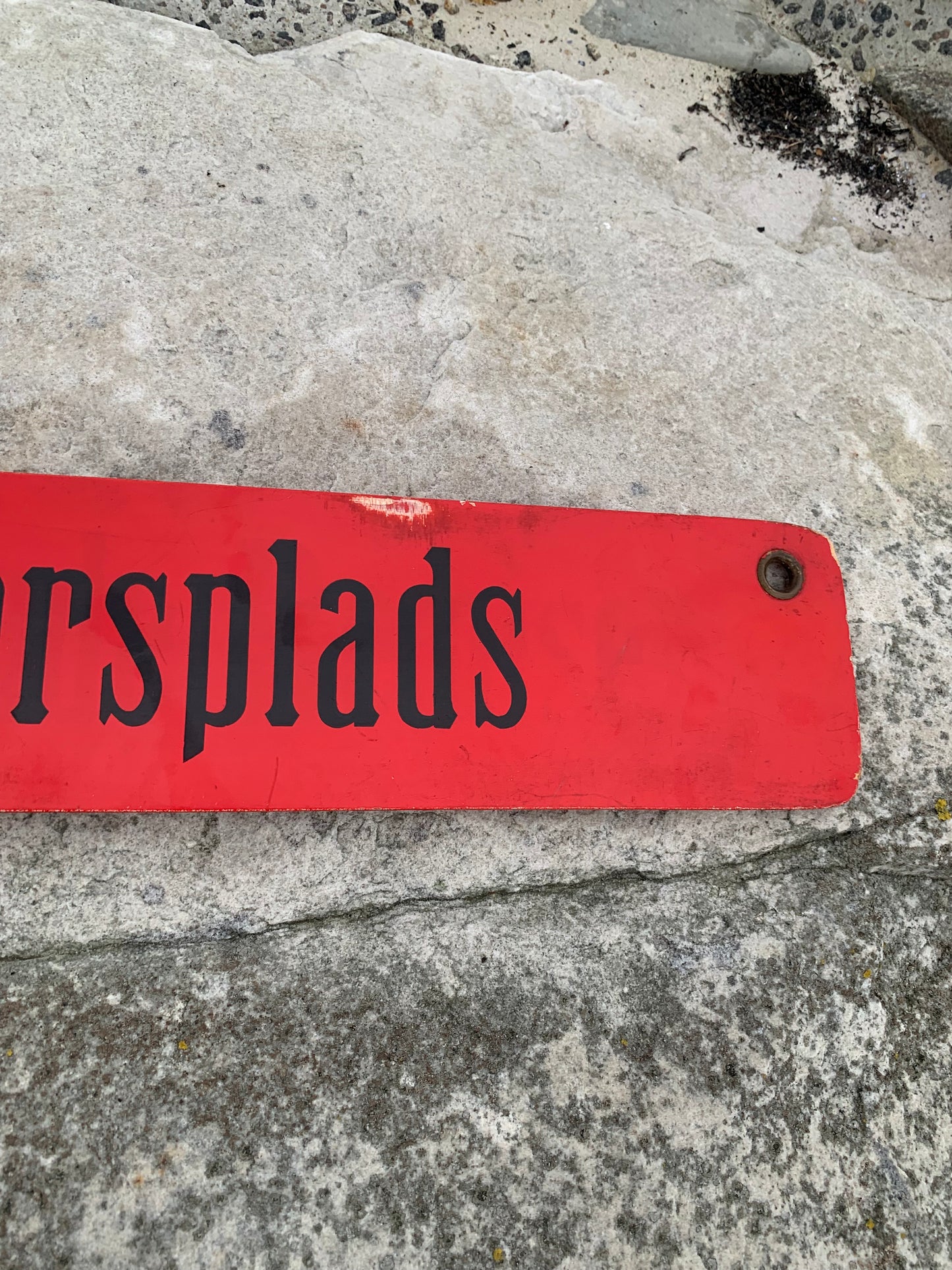 Straßenbahnschild - Sundbyvester Square/Jarmersplads