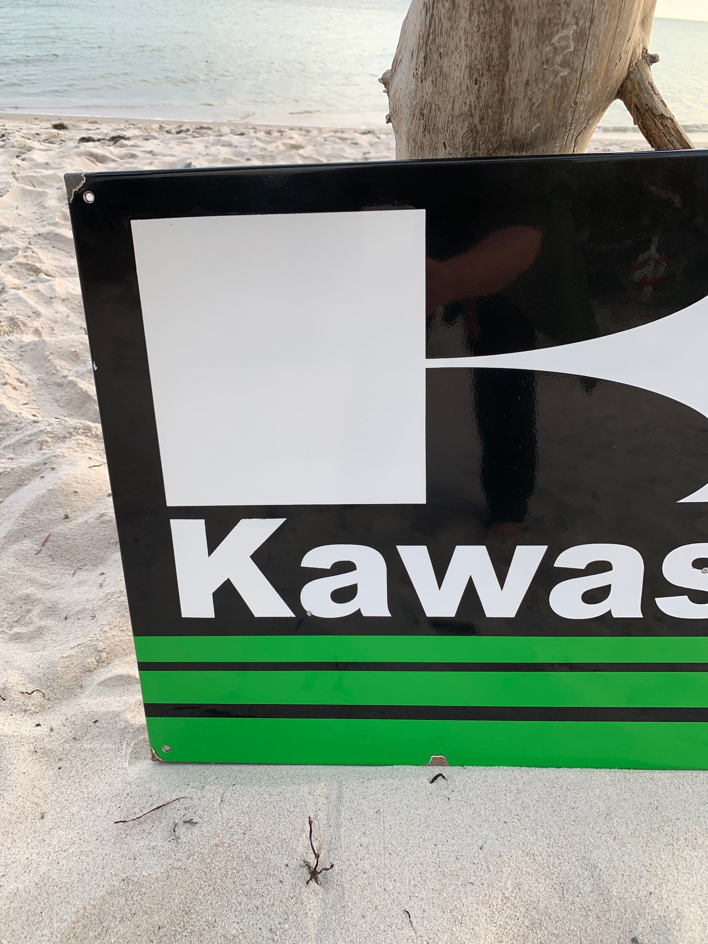 Kawasaki-Emailschild