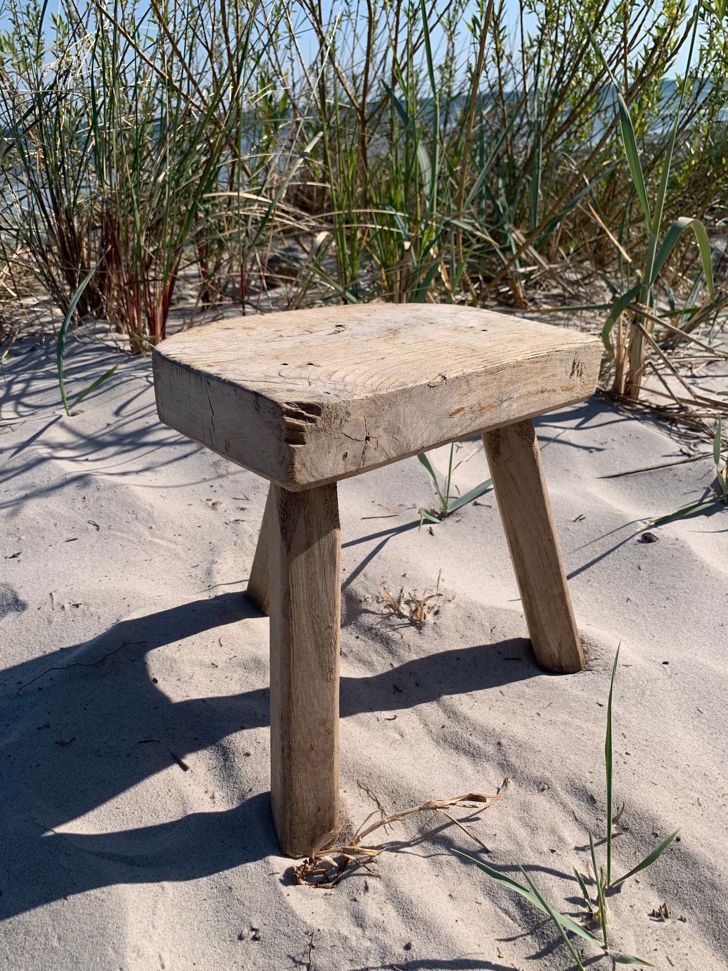 Alter Holzhocker