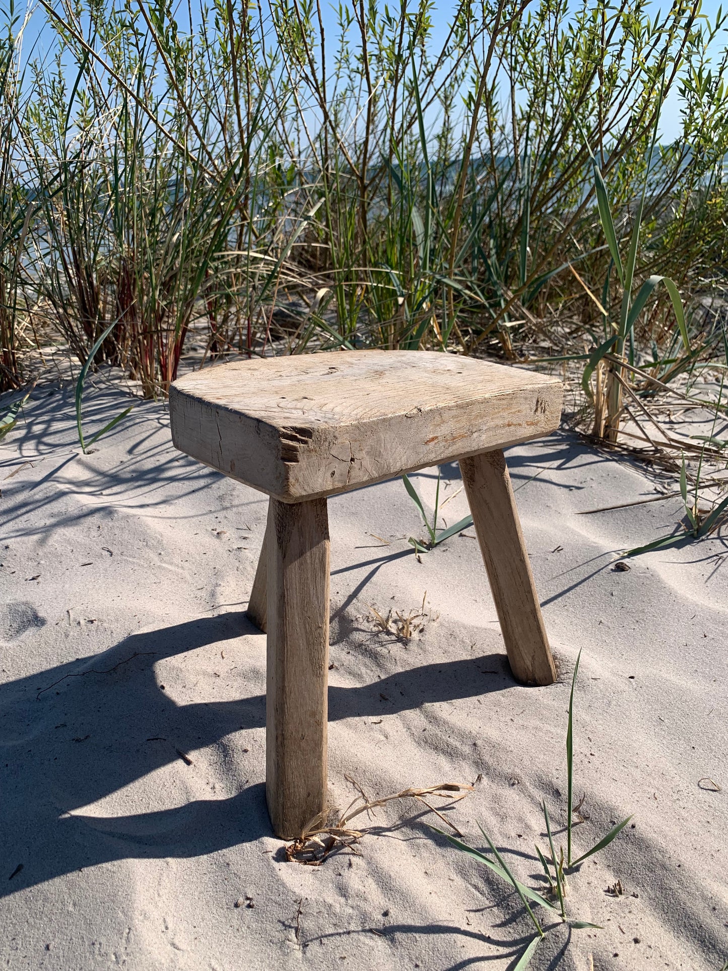 Alter Holzhocker