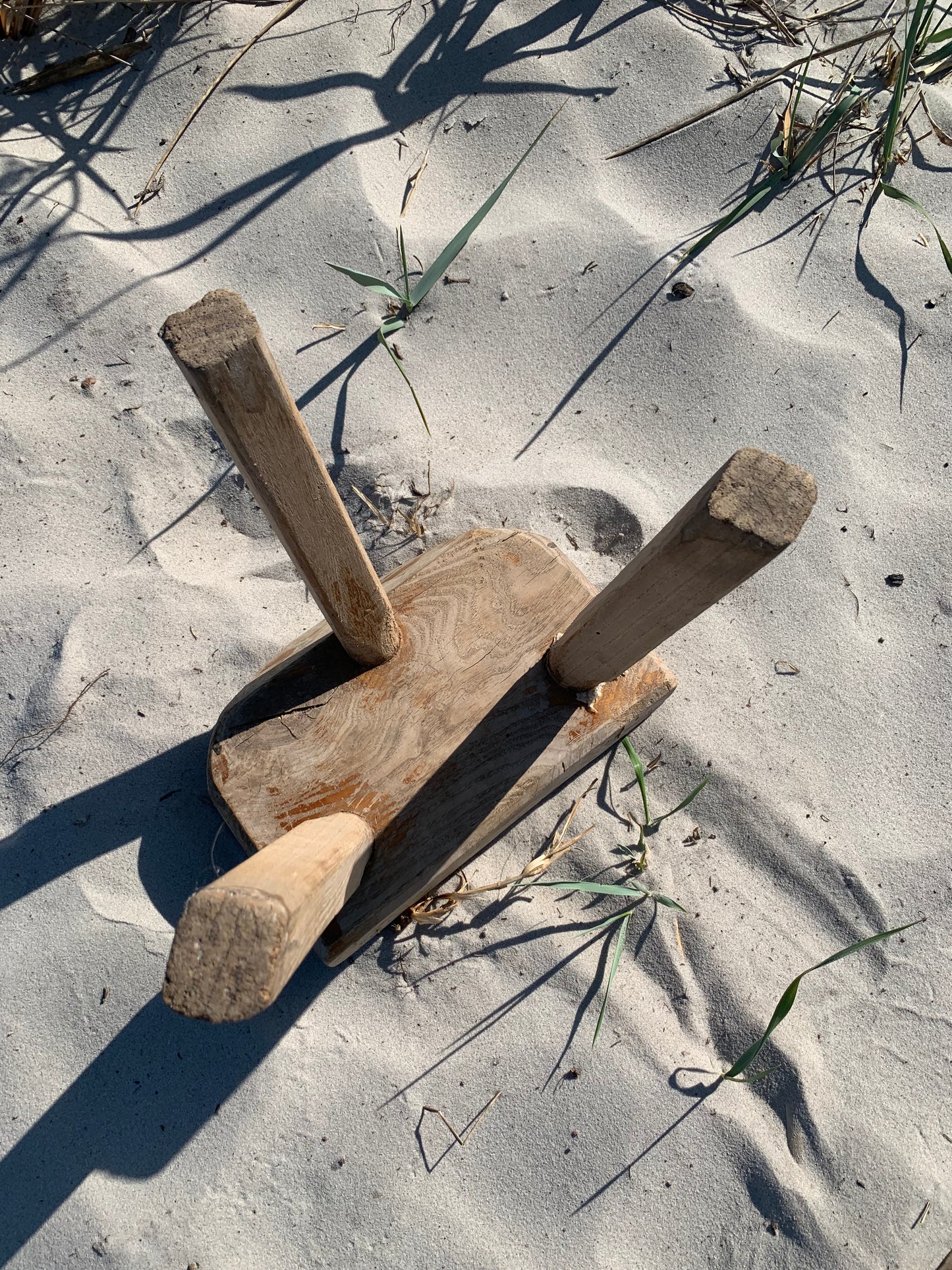 Alter Holzhocker