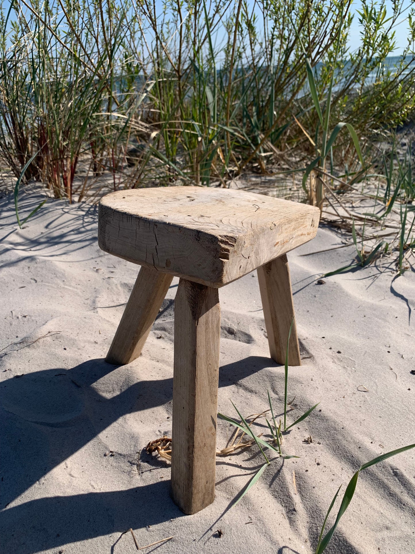 Alter Holzhocker