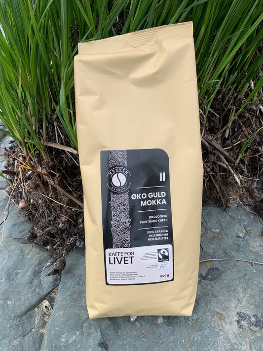 Ganze Kaffeebohnen - handgepflückt und biologisch 1 kg.