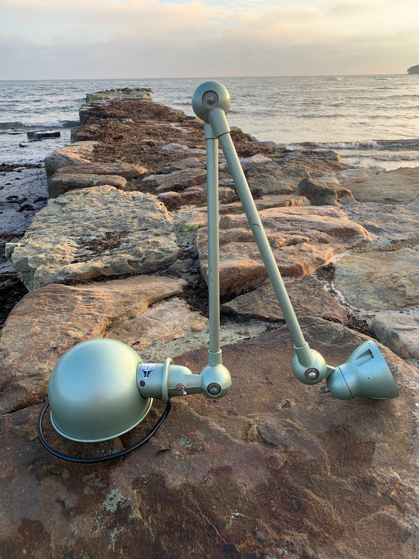 Jieldé Wand-/Deckenleuchte mit zwei Armen - Grün