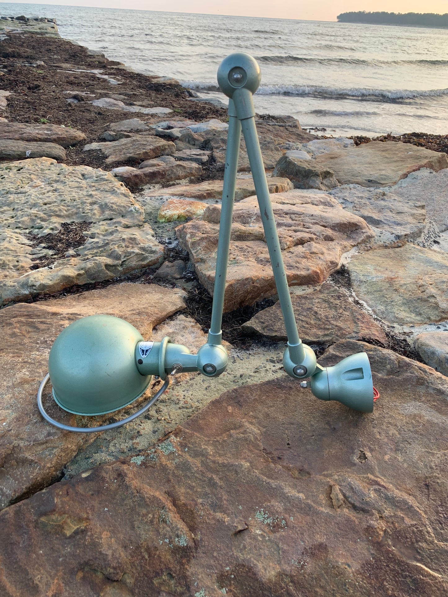 Jieldé Wand-/Deckenleuchte mit zwei Armen - Grün