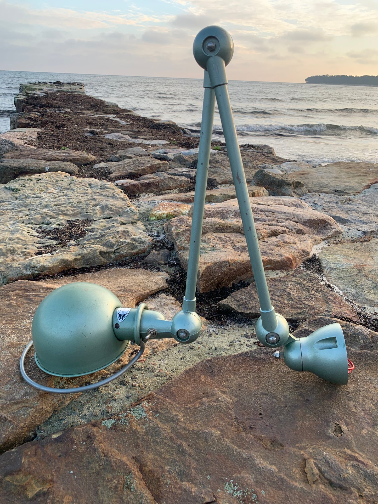 Jieldé Wand-/Deckenleuchte mit zwei Armen - Grün