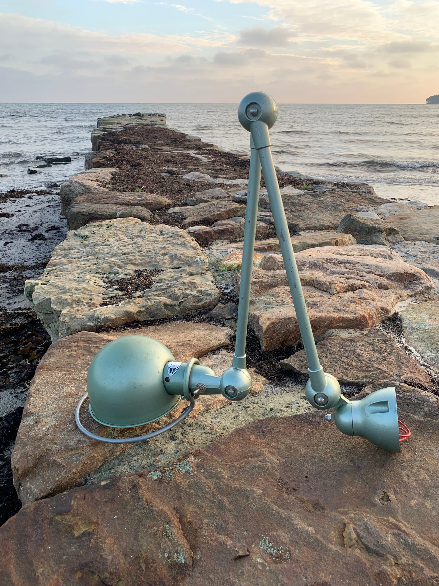 Jieldé Wand-/Deckenleuchte mit zwei Armen - Grün