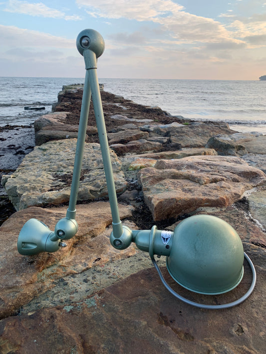 Jieldé Wand-/Deckenleuchte mit zwei Armen - Grün