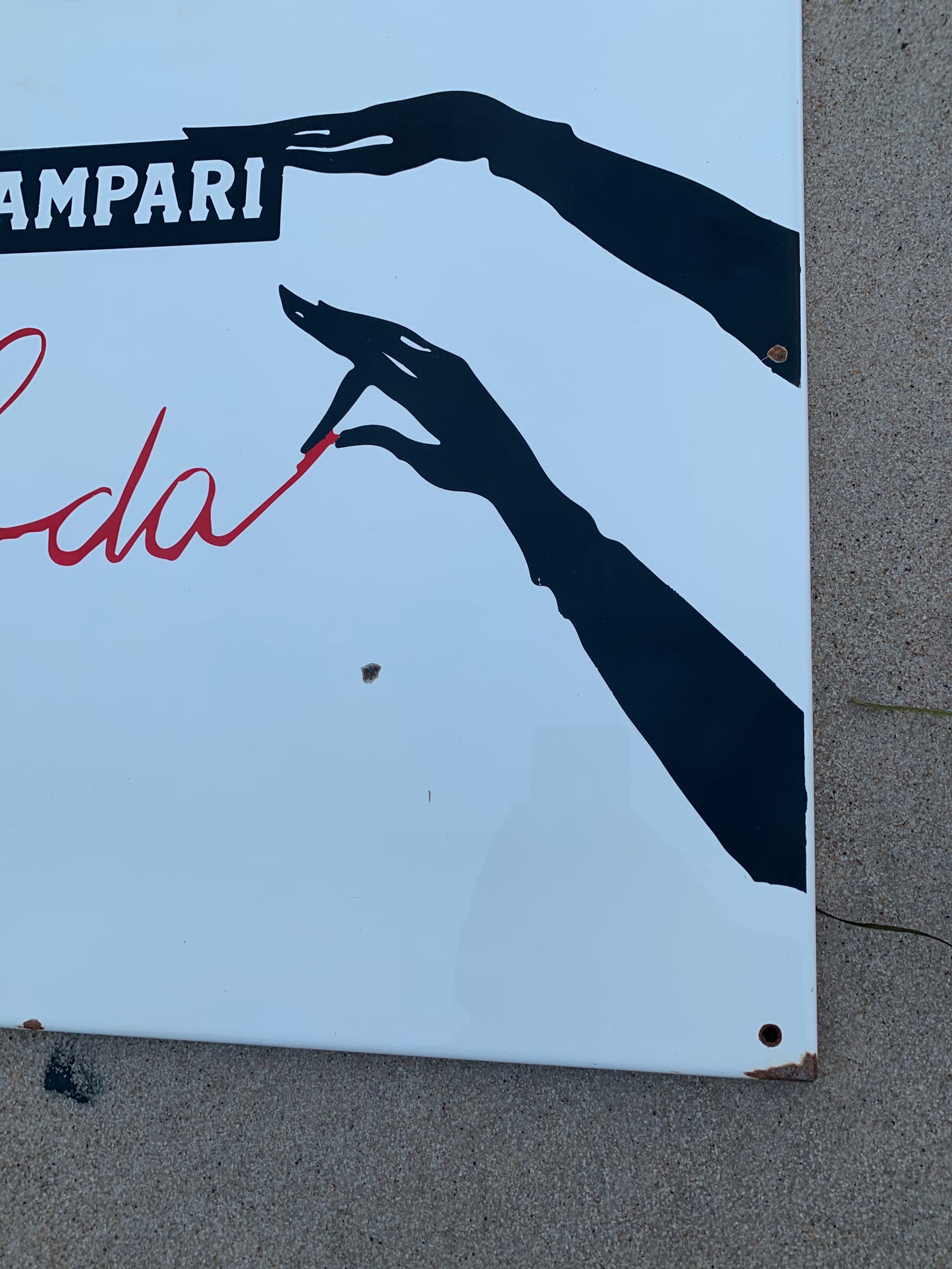 Campari-Emailschild