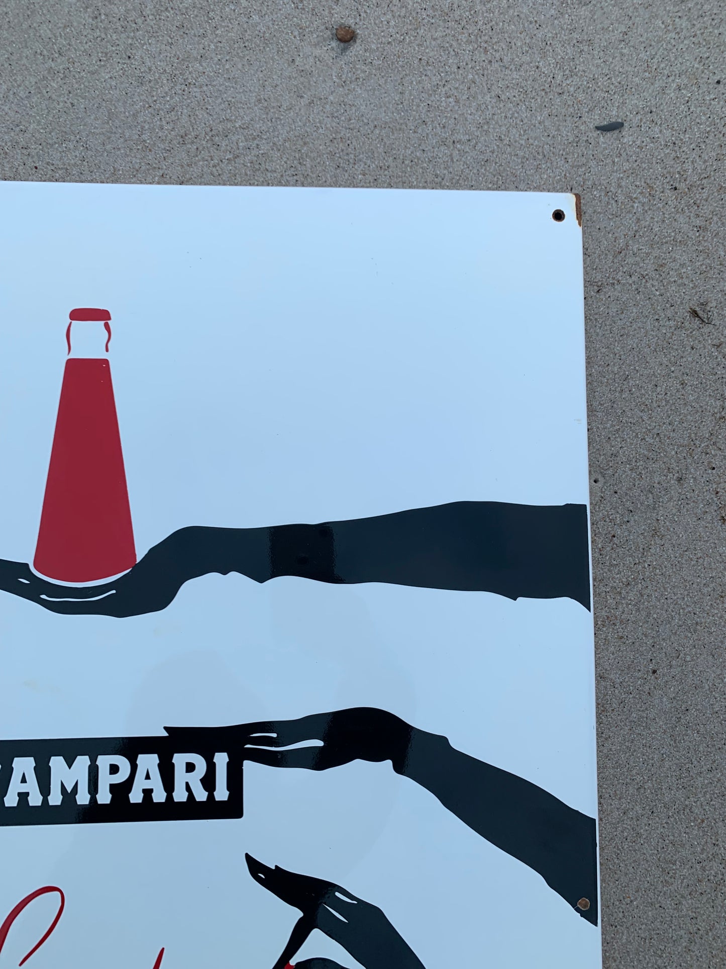 Campari-Emailschild