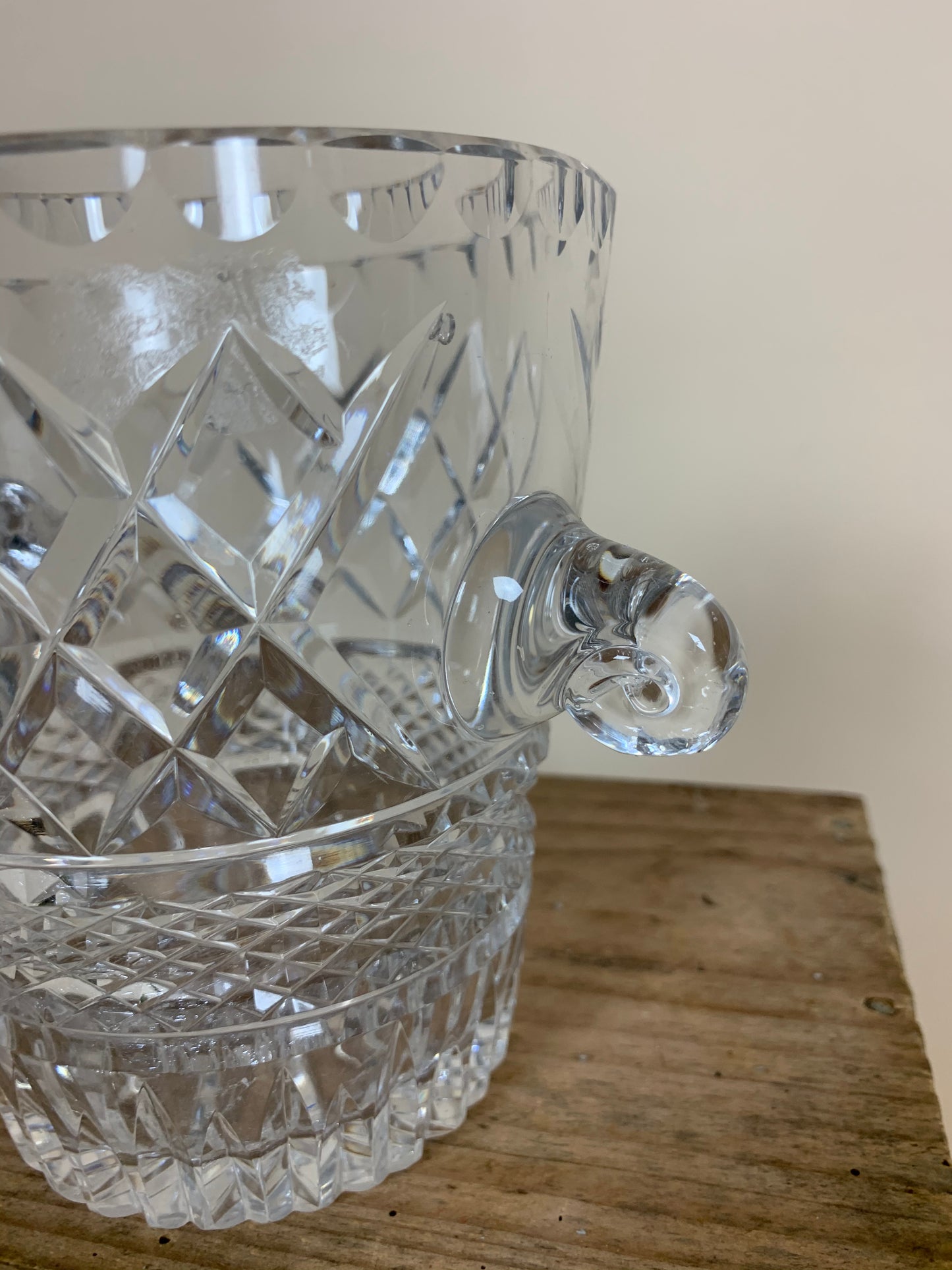 Eiskübel aus Glas mit Ohren